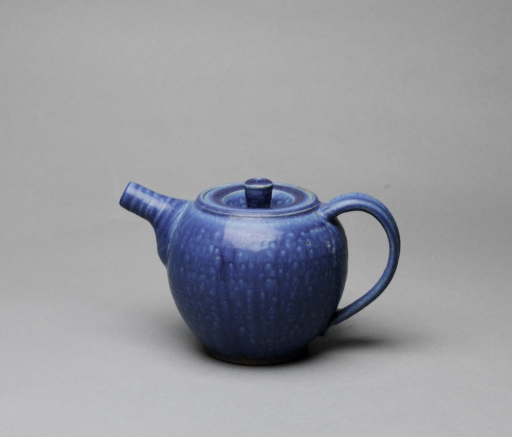 Handmade Blue Ceramic Teapot Z 4