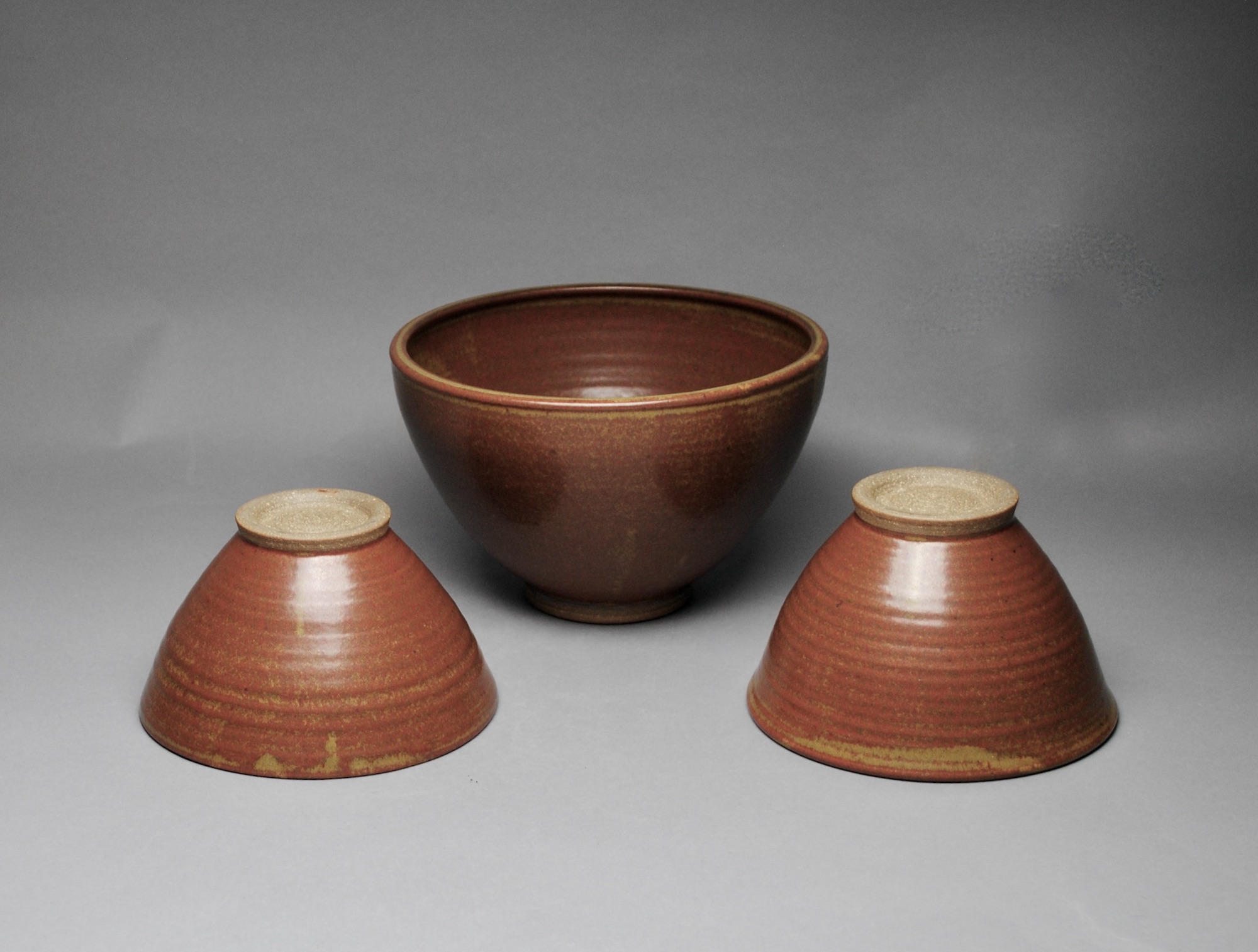 Handmade Salad Serving Bowl Z 24  Set with Two  Bowls
