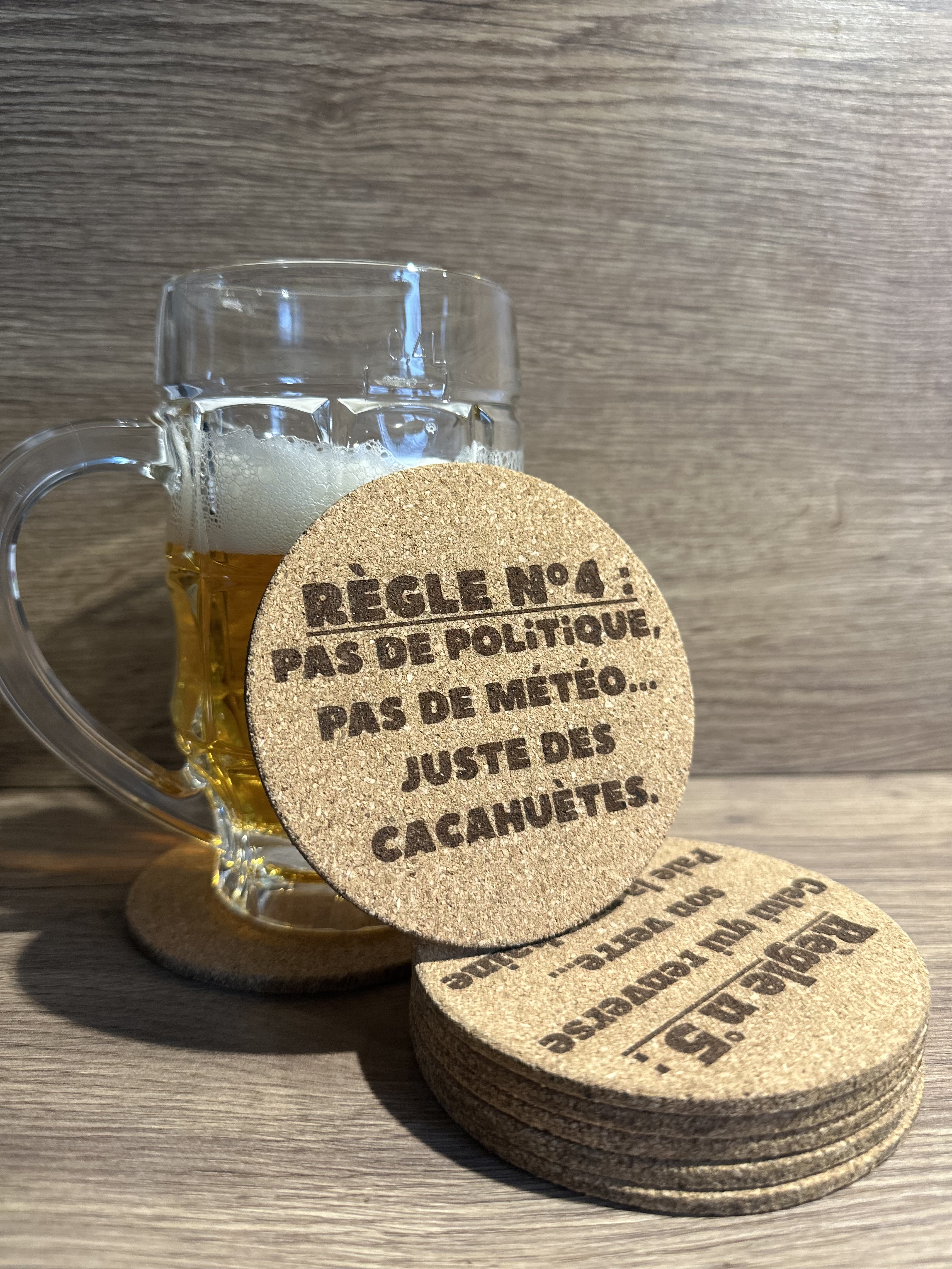 Lot de 6 sous-verres "Les règles"