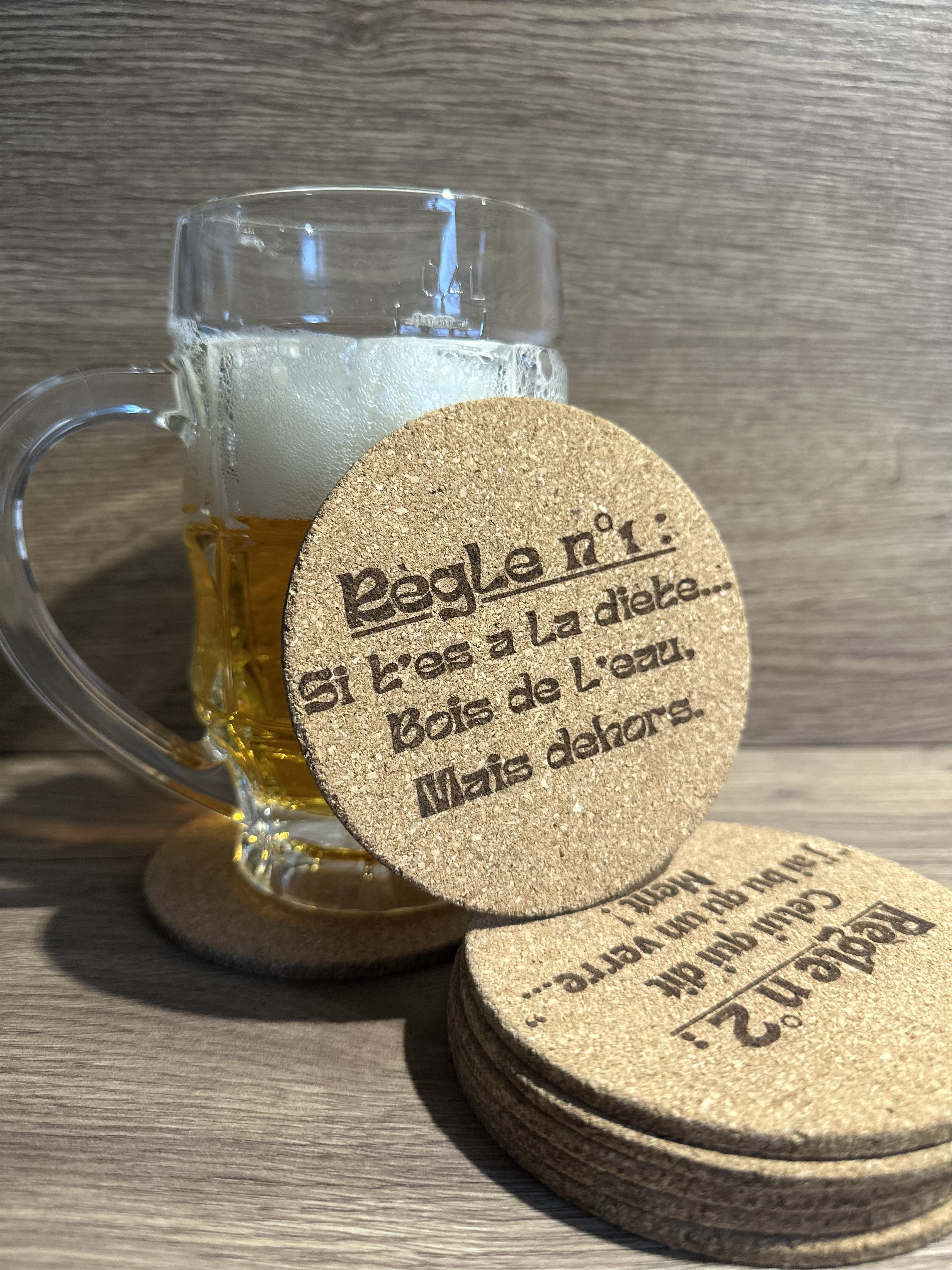 Lot de 6 sous-verres "Les règles"