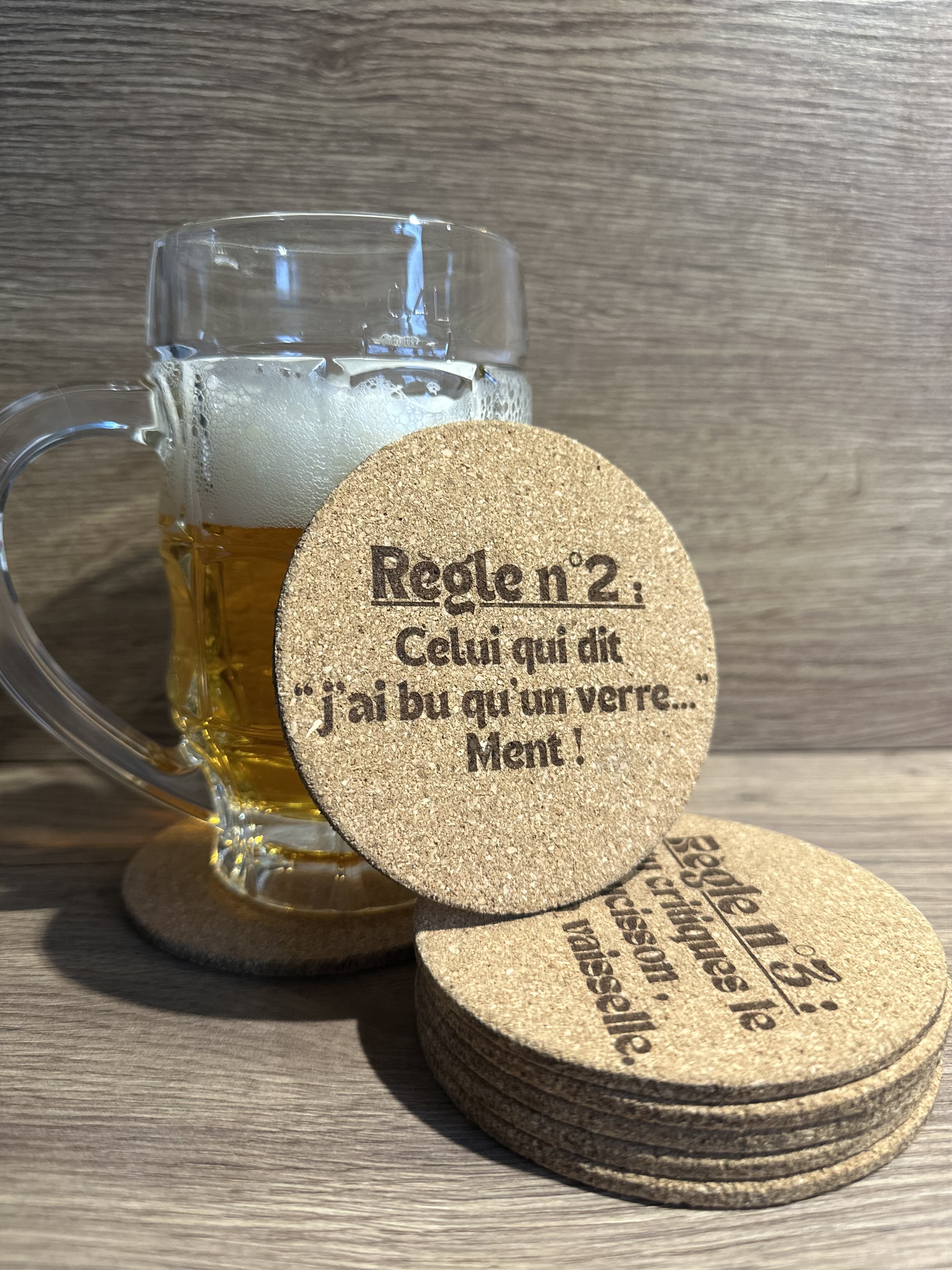 Lot de 6 sous-verres "Les règles"