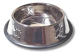 Tazón para mascotas de acero inoxidable de 16 cmts
