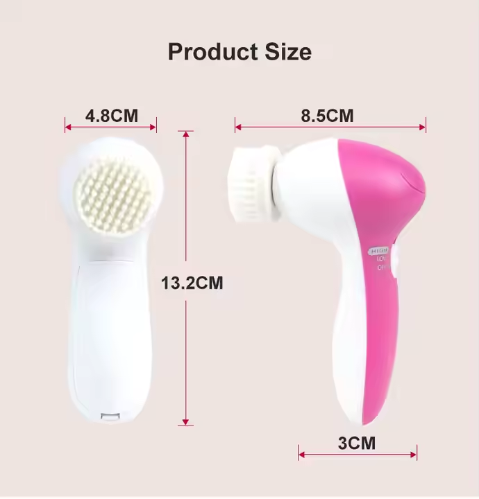 Cepillo limpíador  facial eléctrico 5 en 1