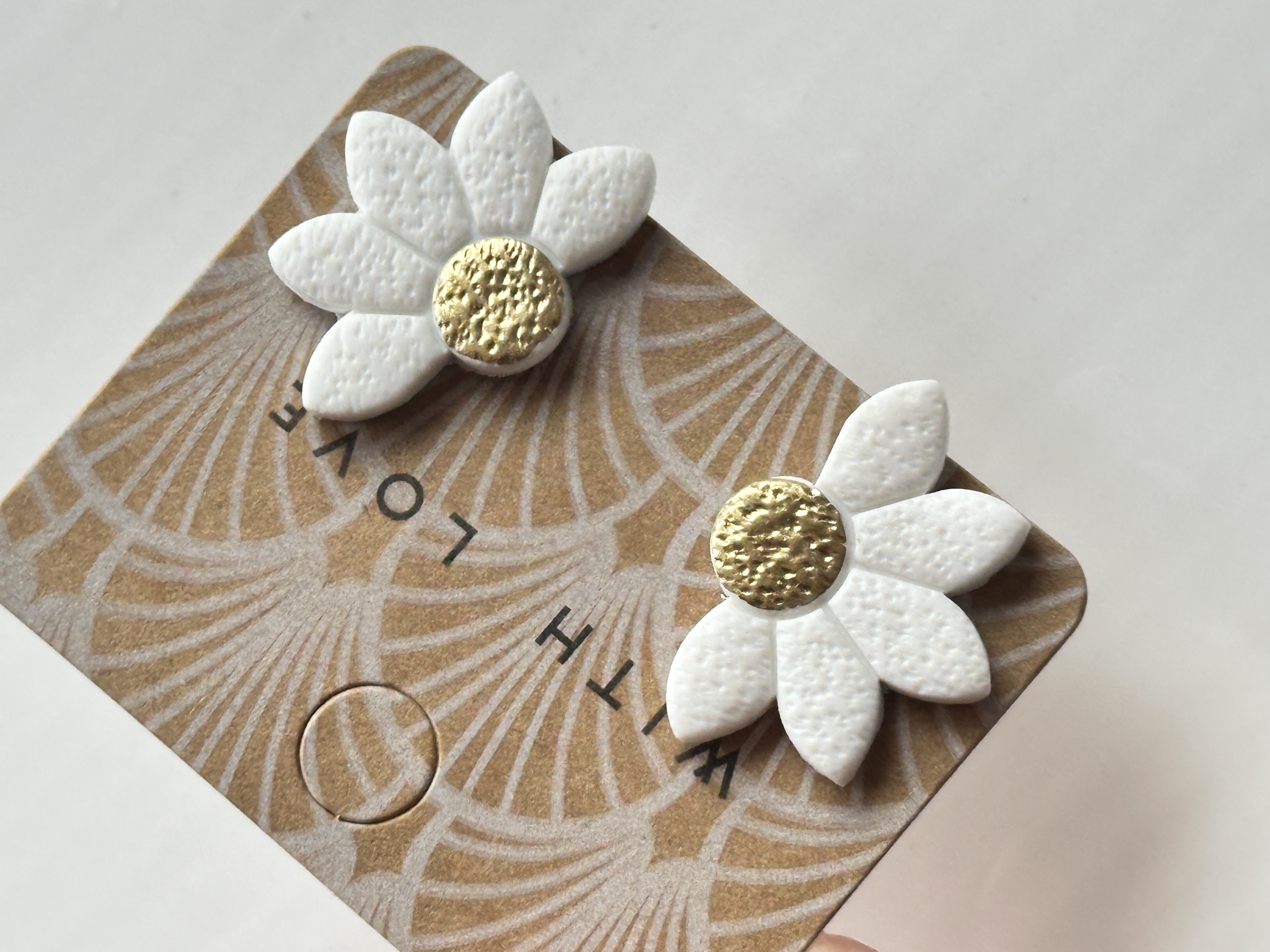 Blaue Blumen Ohrstecker