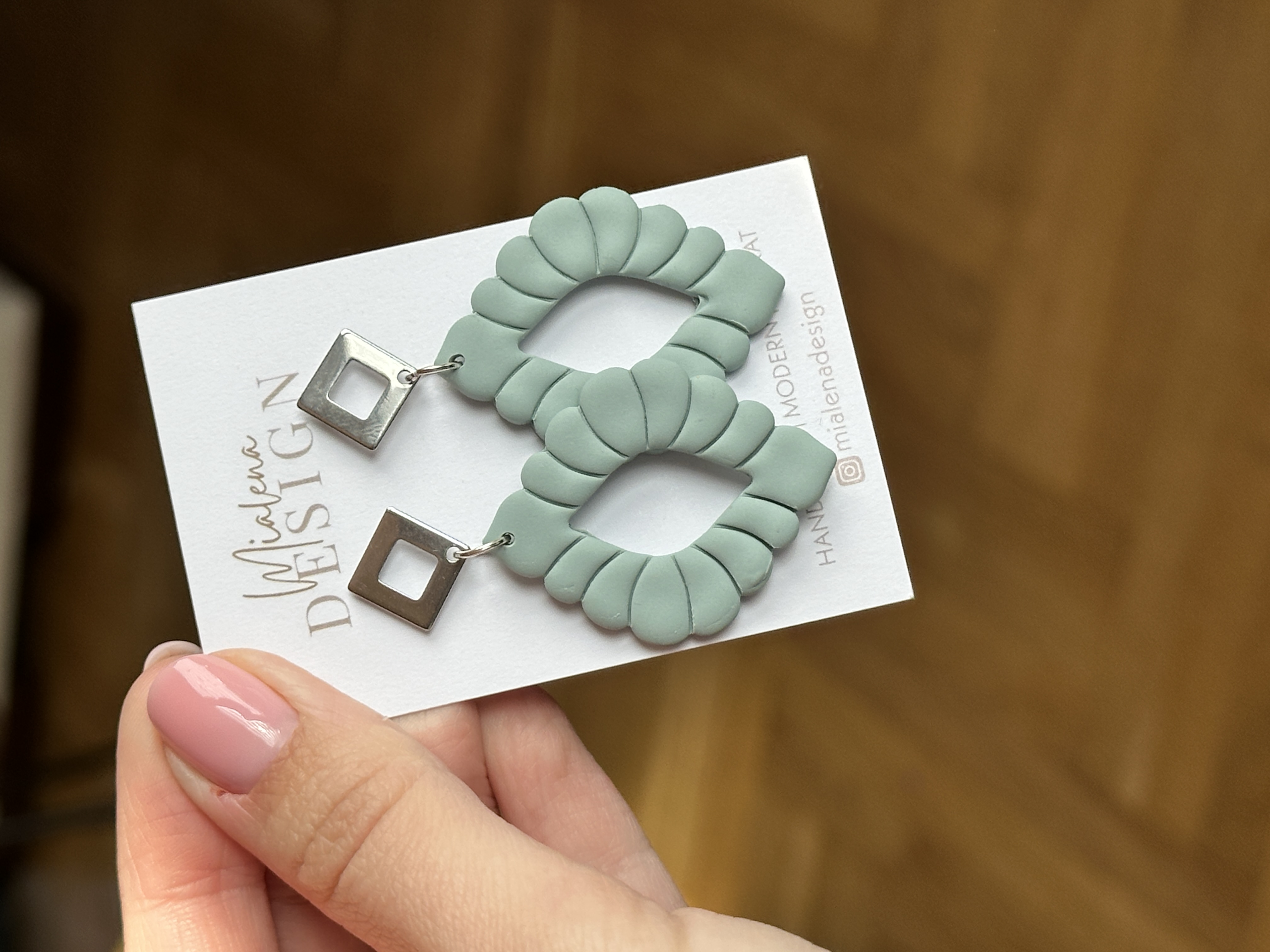 Handgemachte Ohrringe aus Polymer Clay