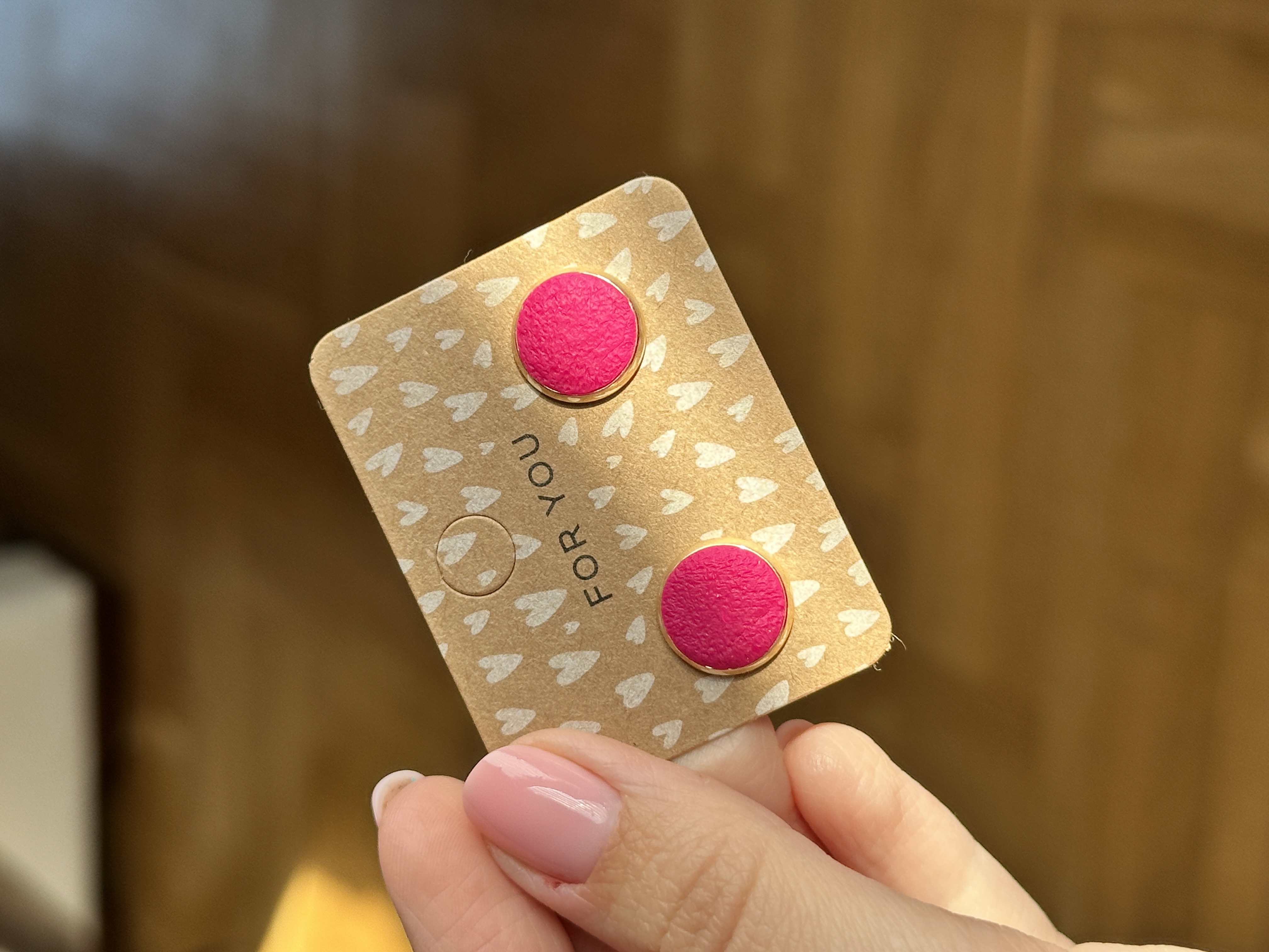 Blaue Creolen Ohrstecker