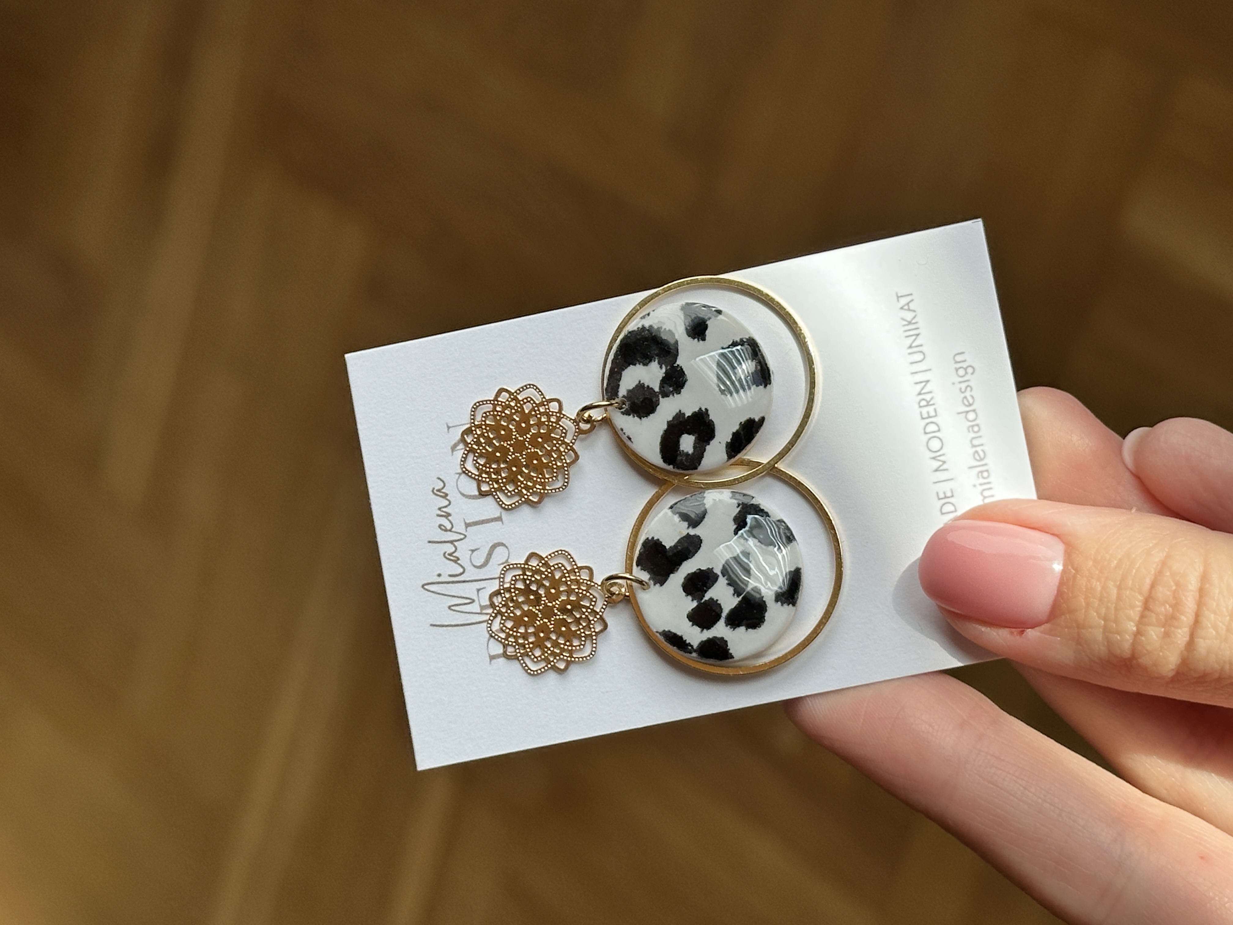 Leopardenmuster Ohrringe