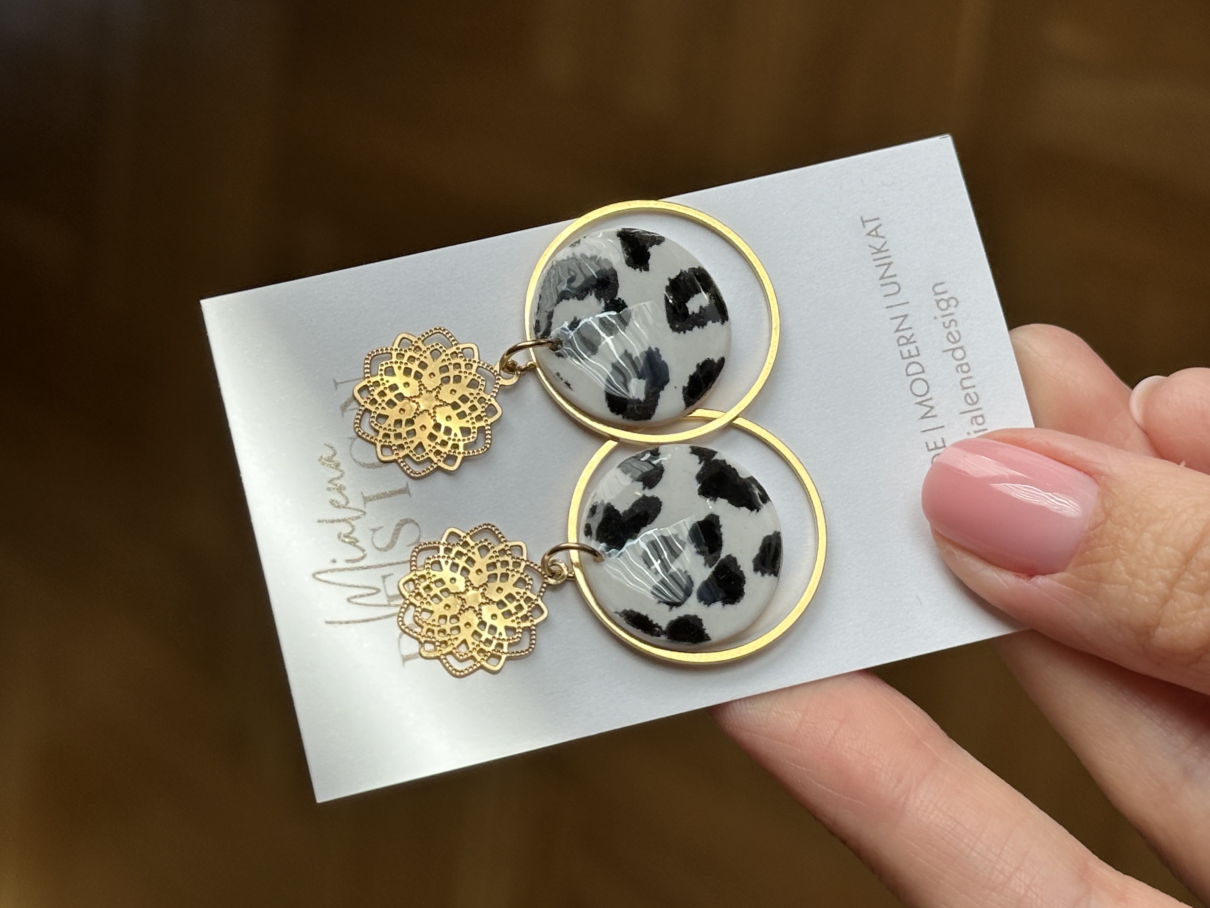 Leopardenmuster Ohrringe