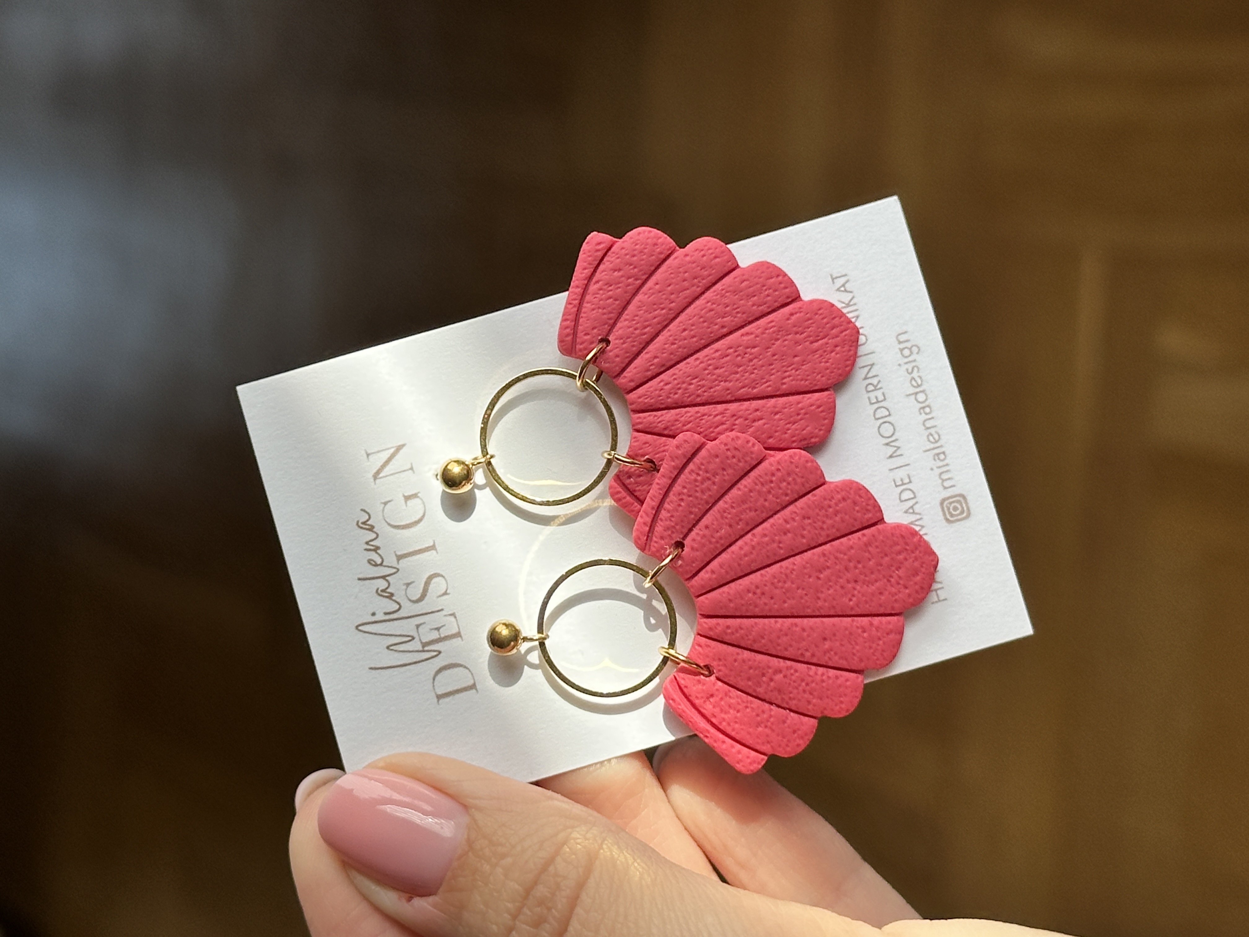 Pink Statement Ohrringe