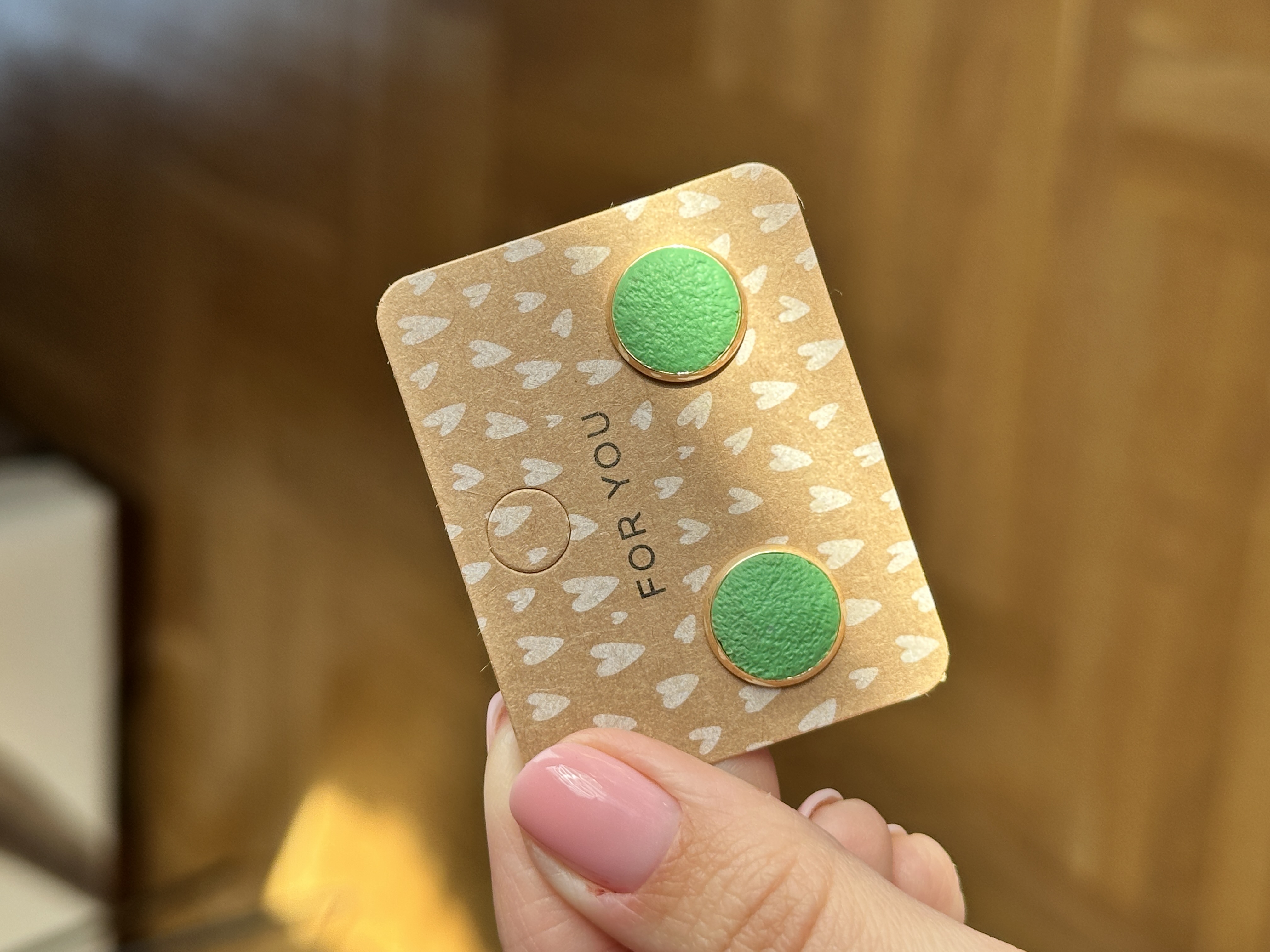 Blaue Creolen Ohrstecker