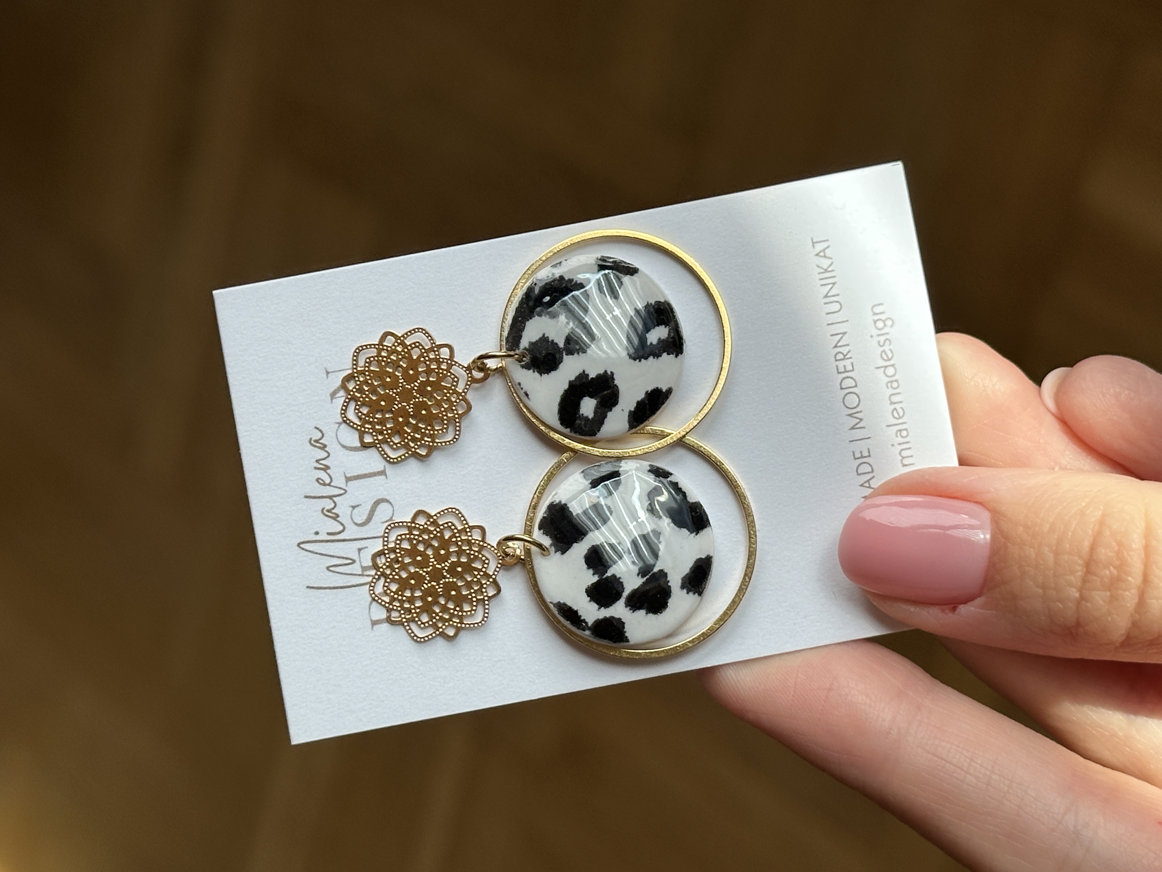 Leopardenmuster Ohrringe