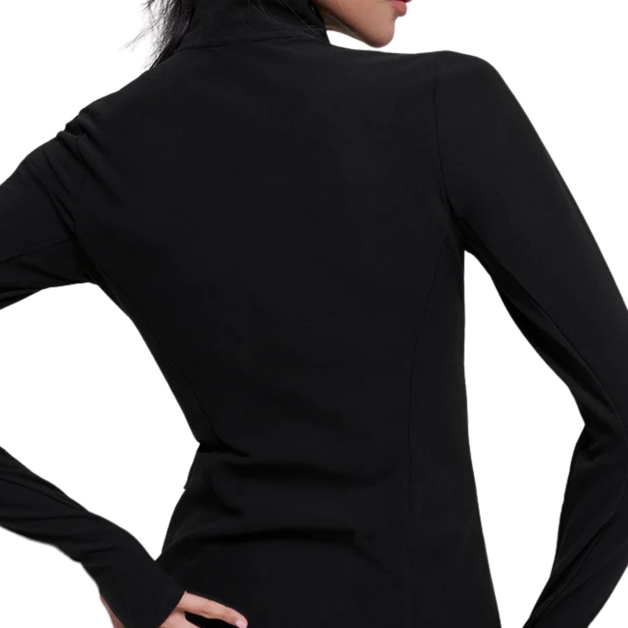 Alo Yoga Alosoft 1/2 Zip Rapid Pullover- Black