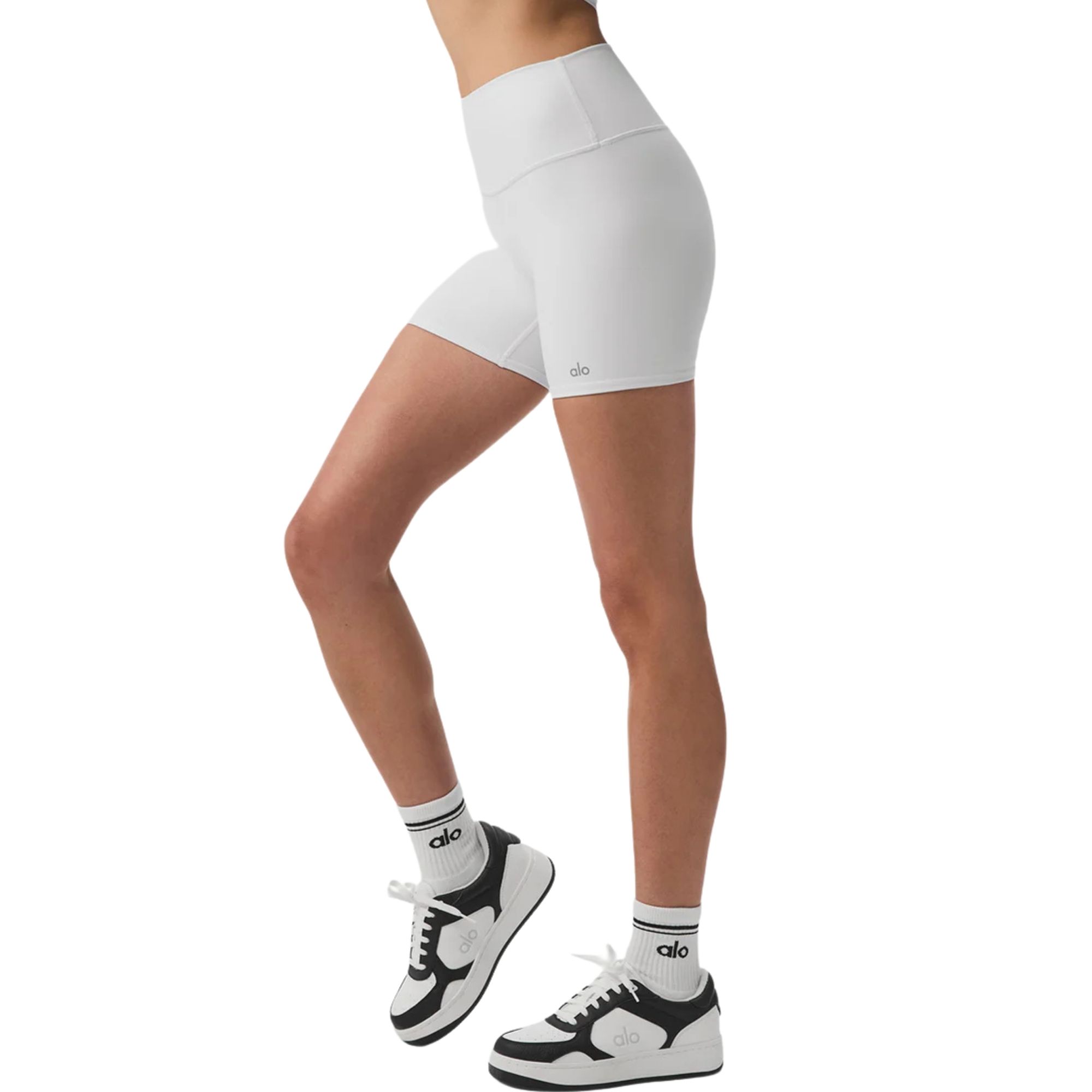Alo Yoga 5" Airlift Energy Shorts- White 