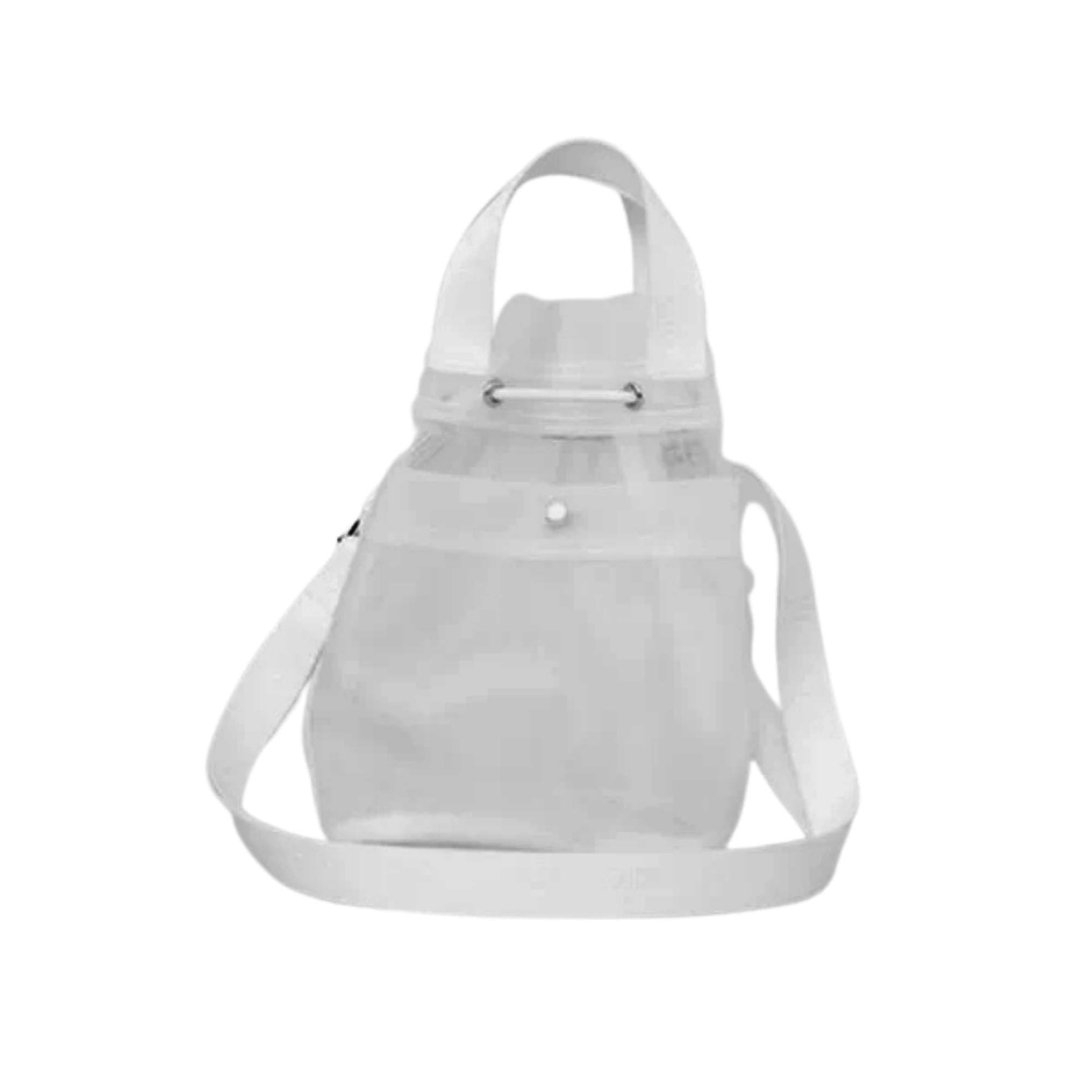 Alo Yoga Sheer Cross Body Bucket Bag- White 