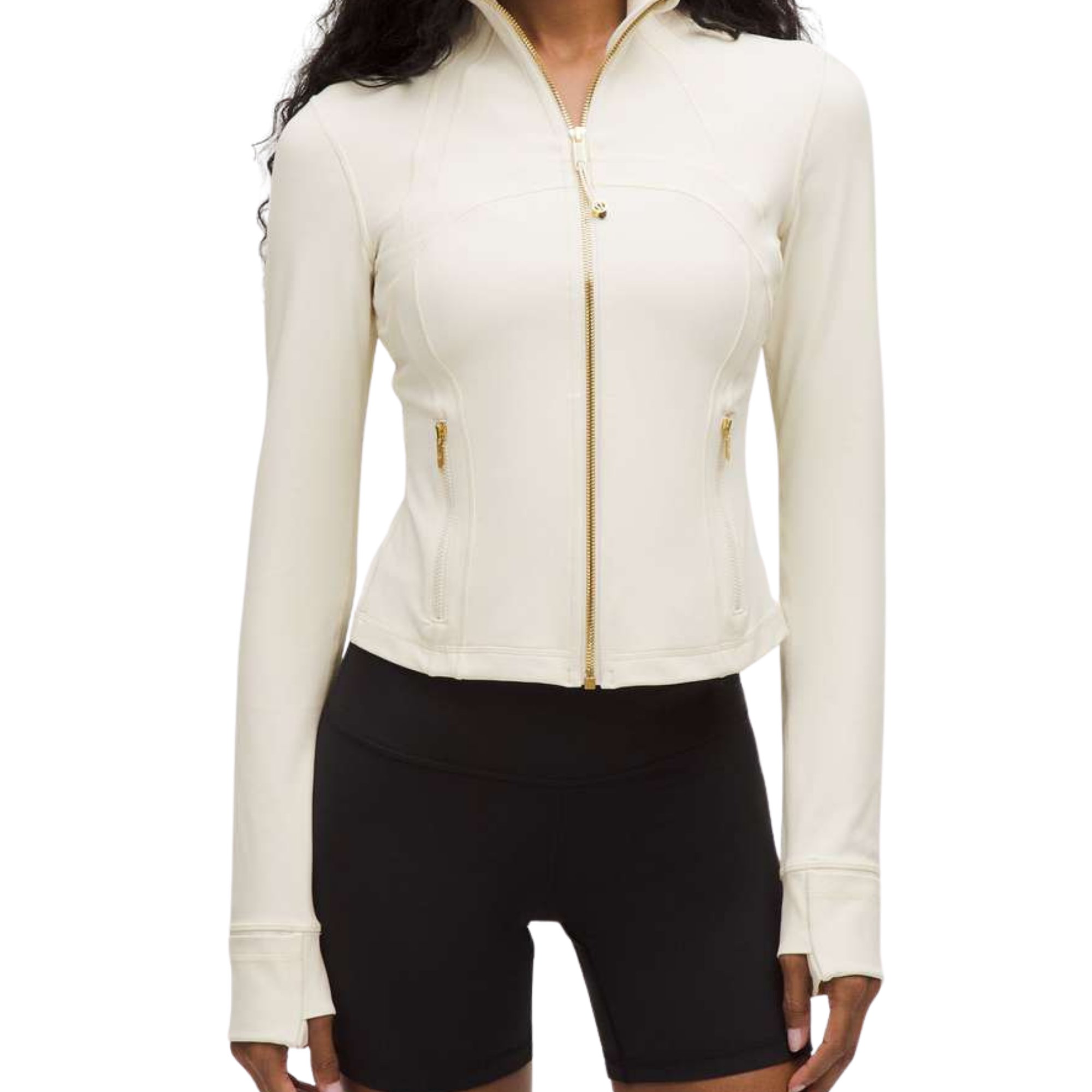 Lululemon Define Jacket- Albumin with Gold Zipper