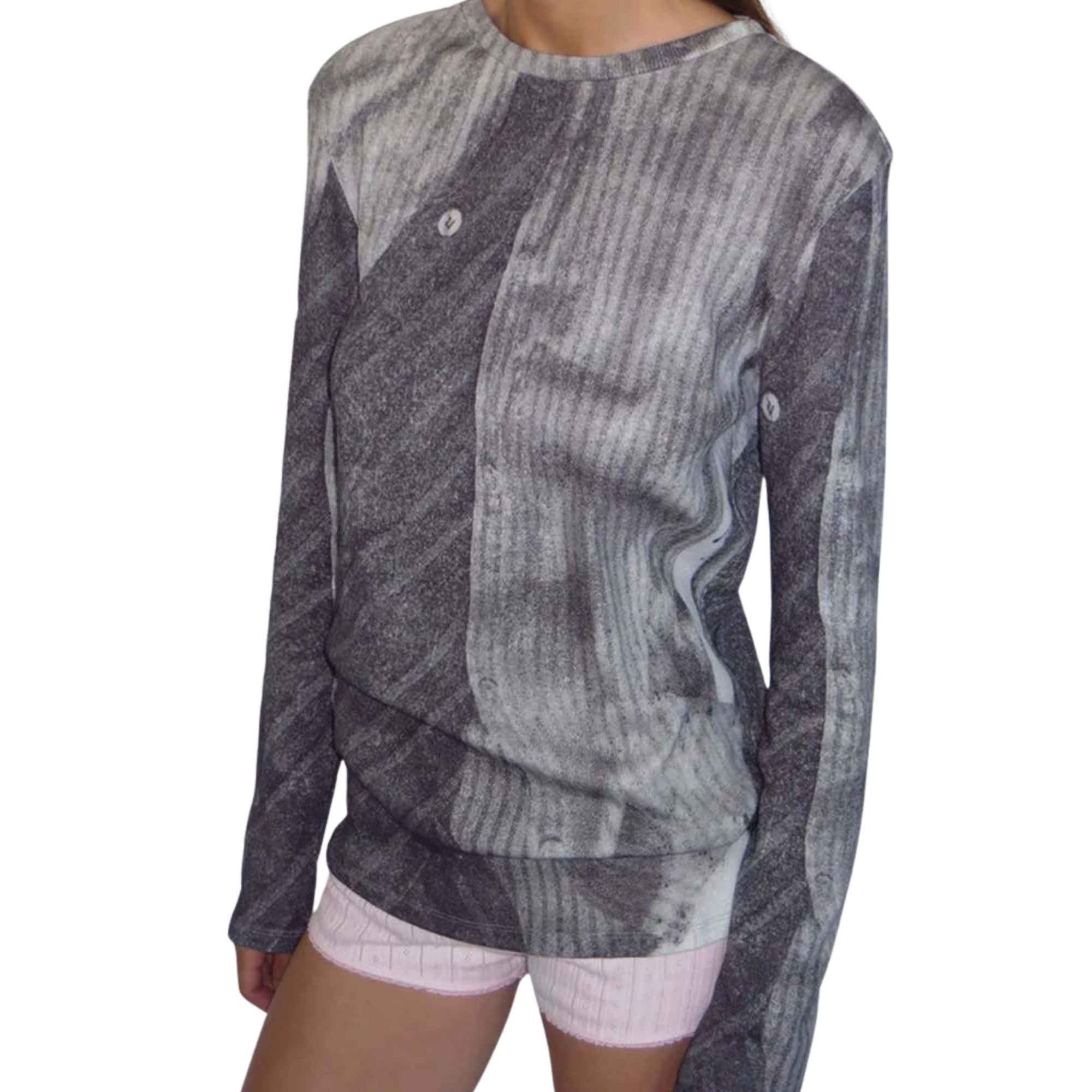 Paloma Wool Amos Long Sleeve T-Shirt- Grey 