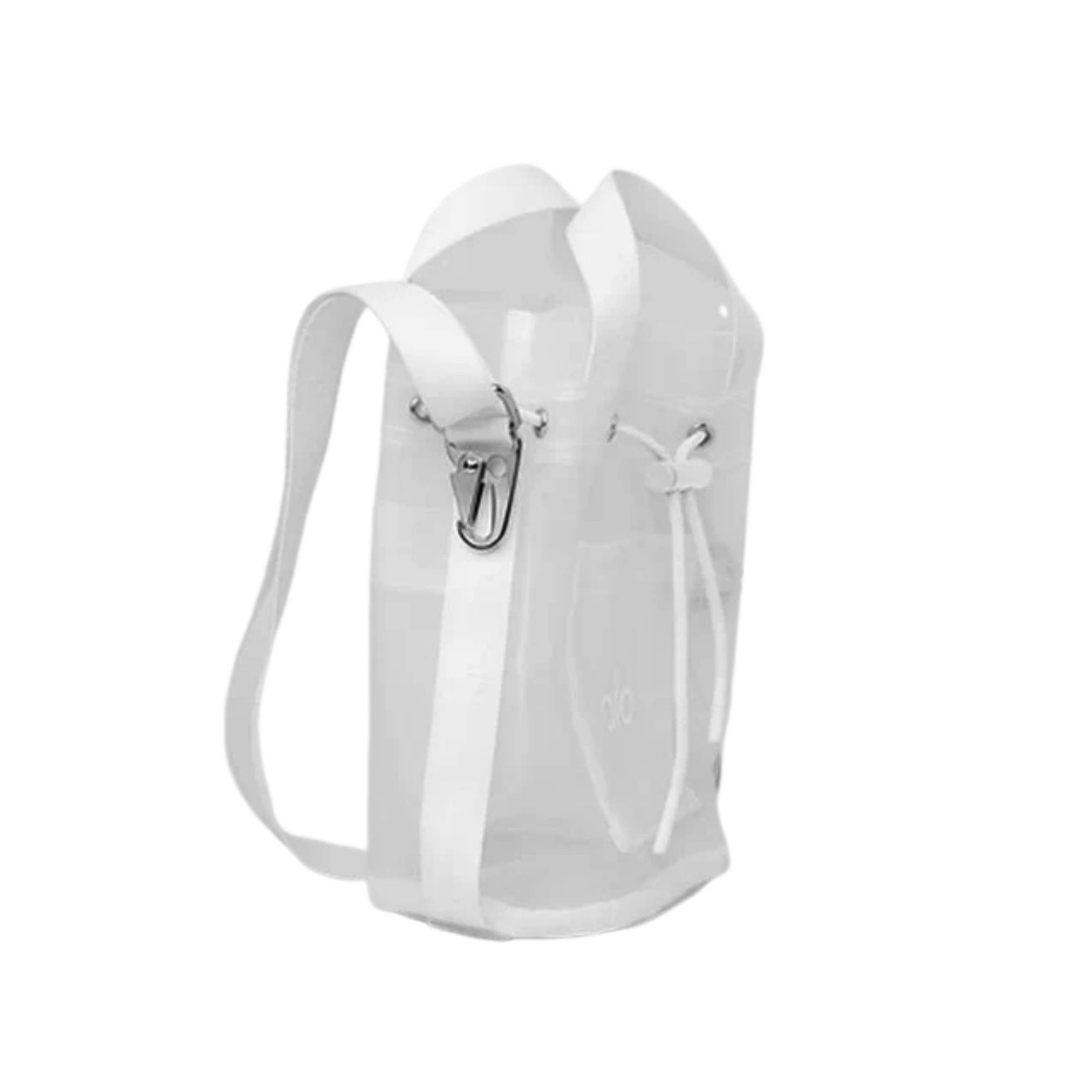 Alo Yoga Sheer Cross Body Bucket Bag- White 