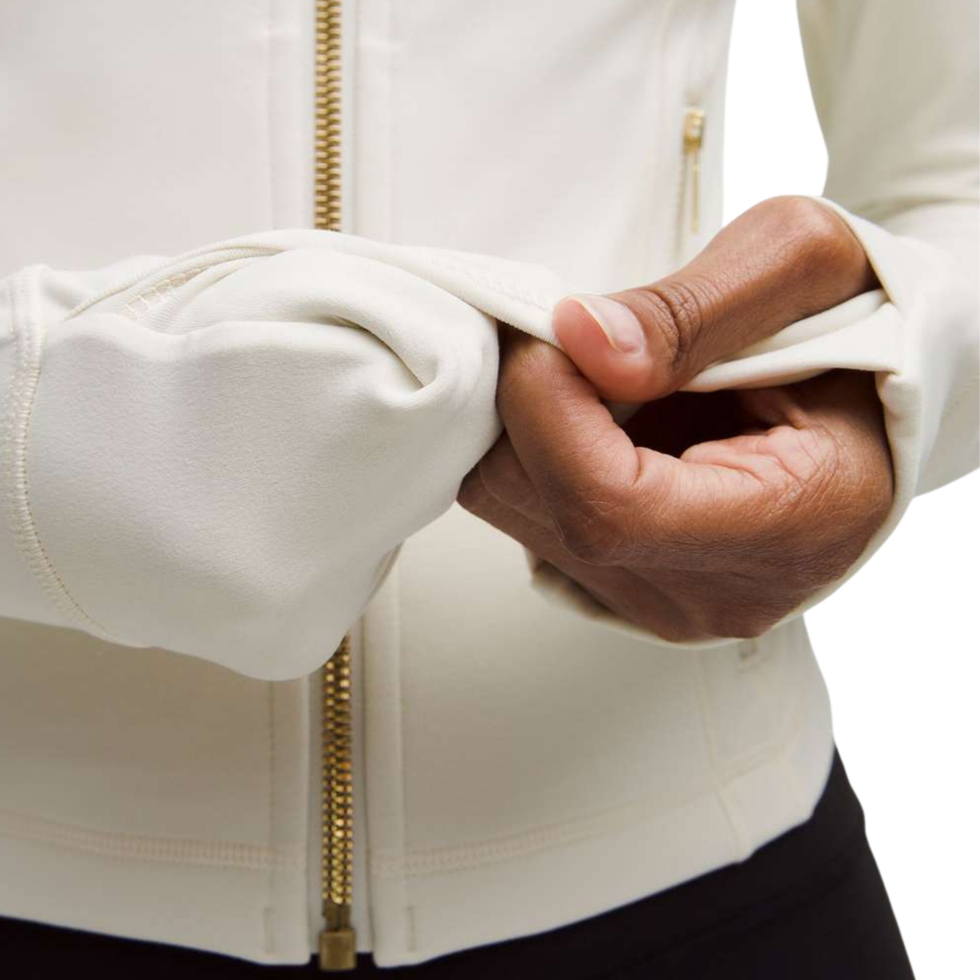 Lululemon Define Jacket- Albumin with Gold Zipper