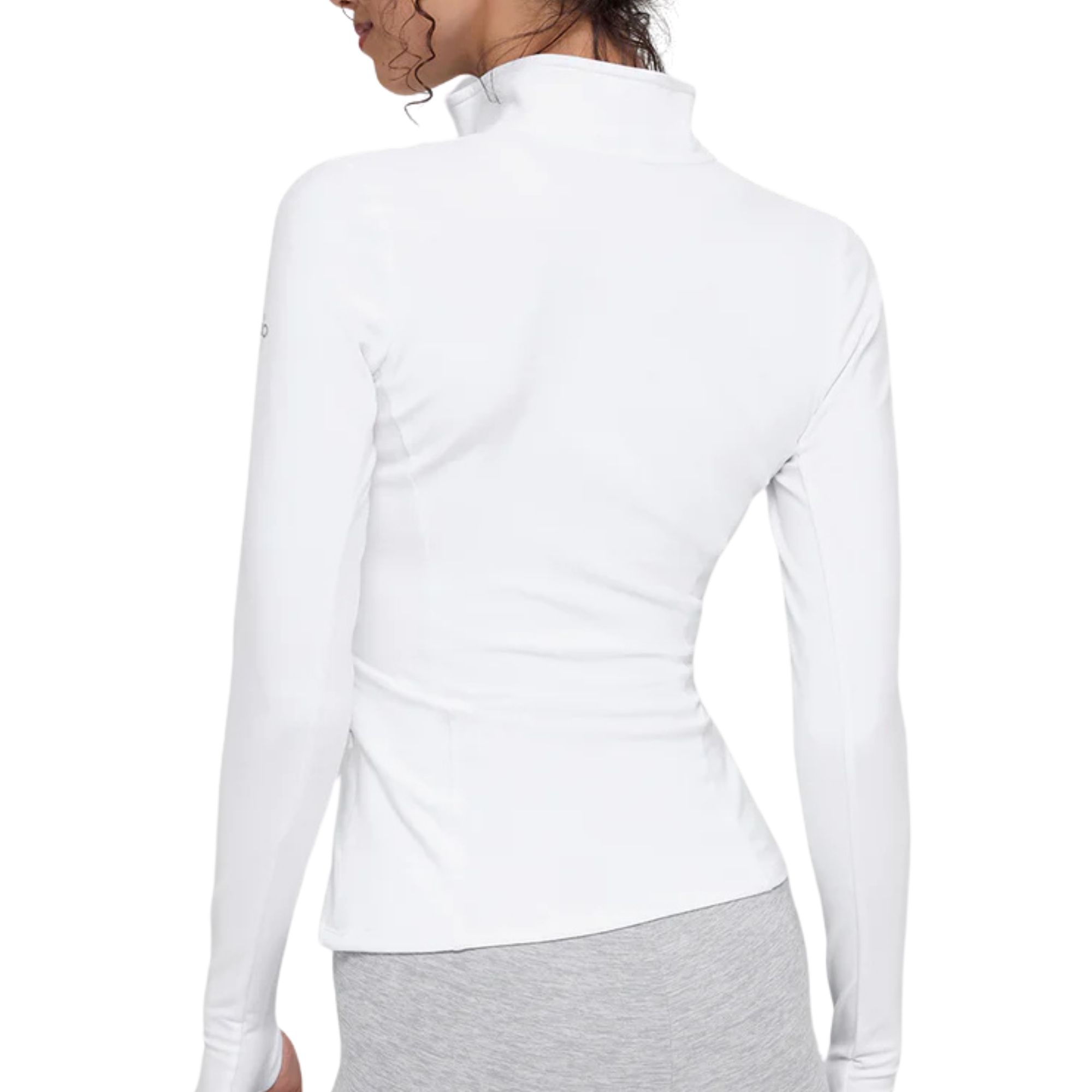 Alo Yoga Alosoft 1/2 Zip Rapid Pullover- White