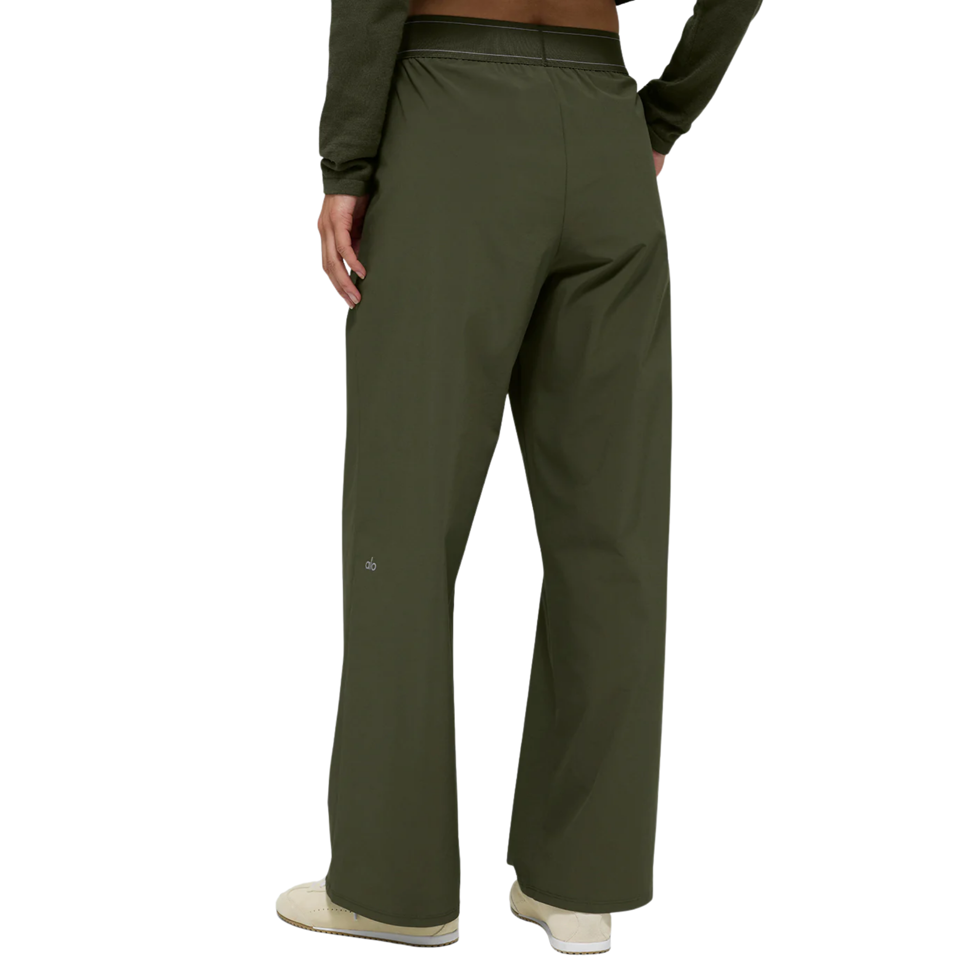 Alo Yoga Suit Up Trouser Green Olive (Regular)