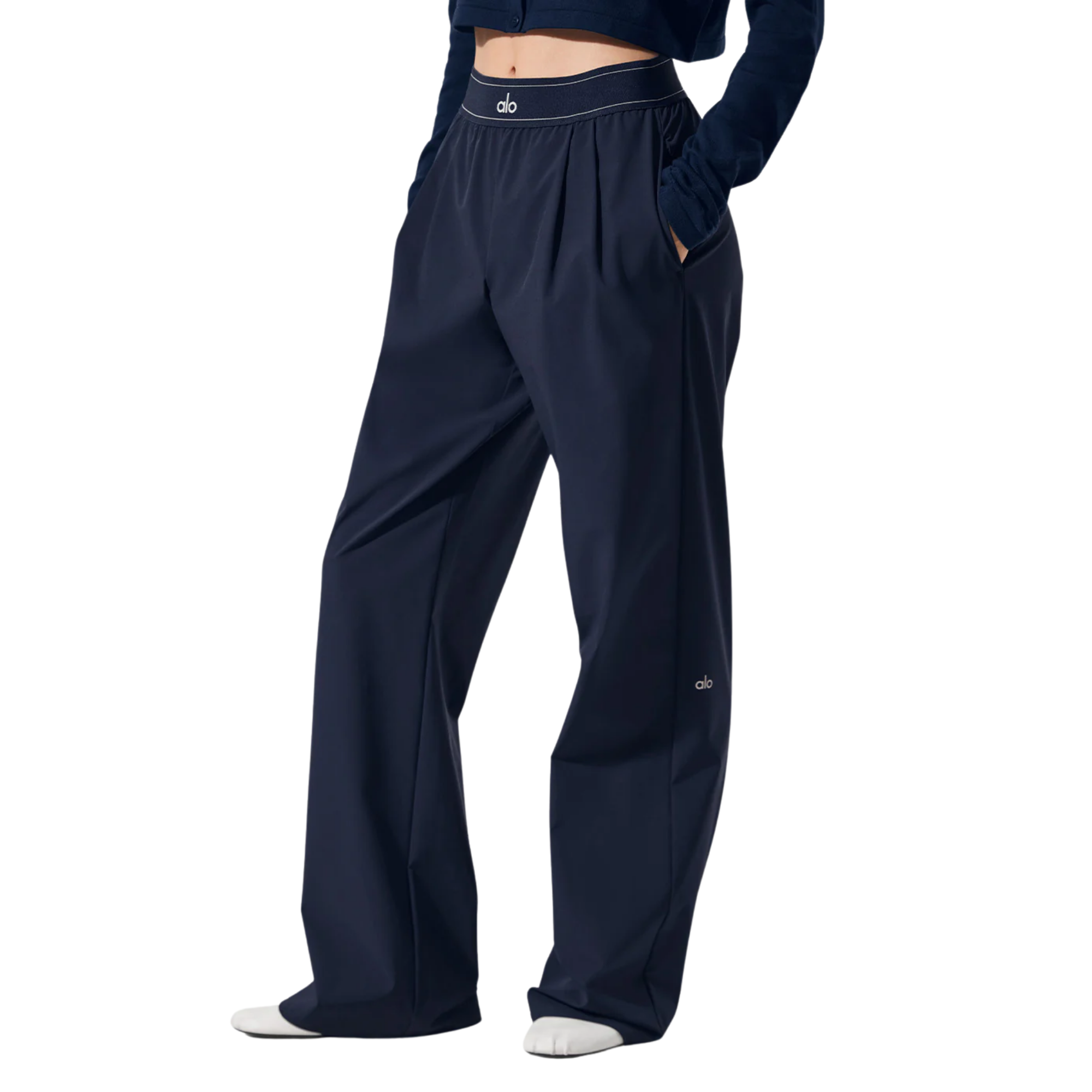 Alo Yoga Suit Up Trousers Navy (Regular)