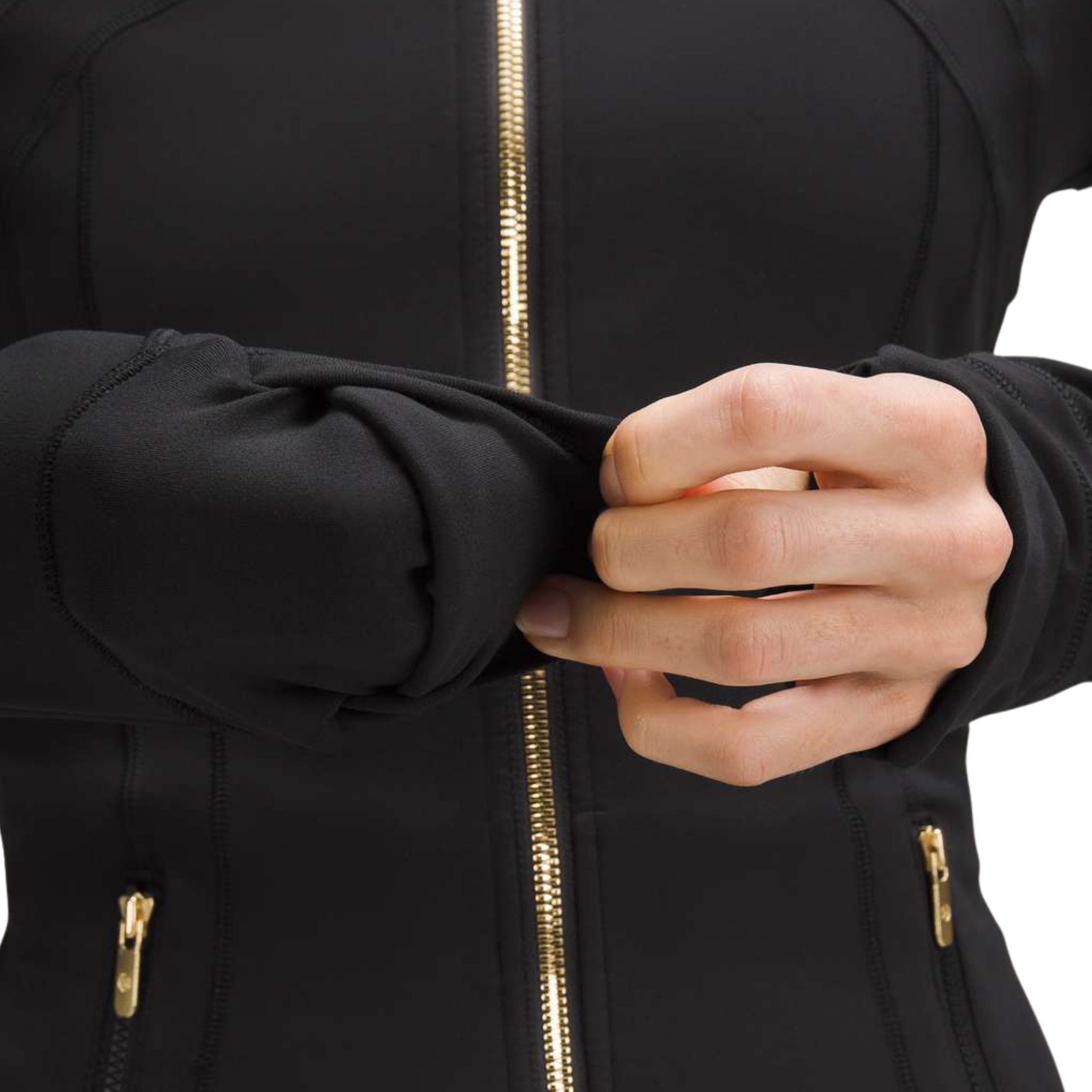 Lululemon Define Jacket Luon- Black with Gold Zipper