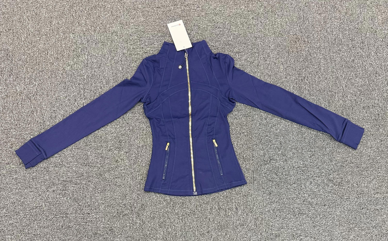 Lululemon Define Jacket- Midnight Blue with Gold Zipper 