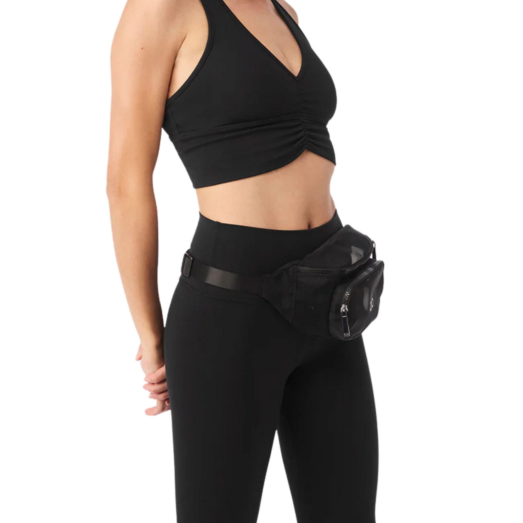 Alo Sheer Fanny Pack- Black