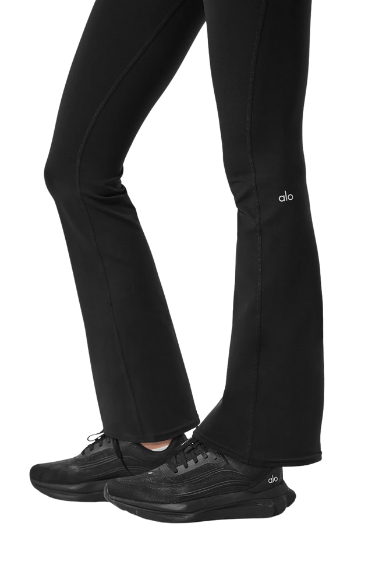 Alo Yoga Airbrush High-Waist 7/8 Bootcut Legging Black 
