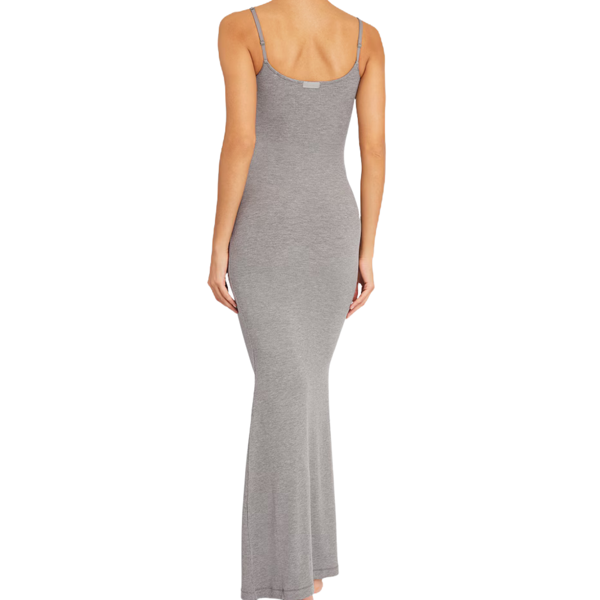 SKIMS Soft Lounge Long Slip Dress- Heather Grey 