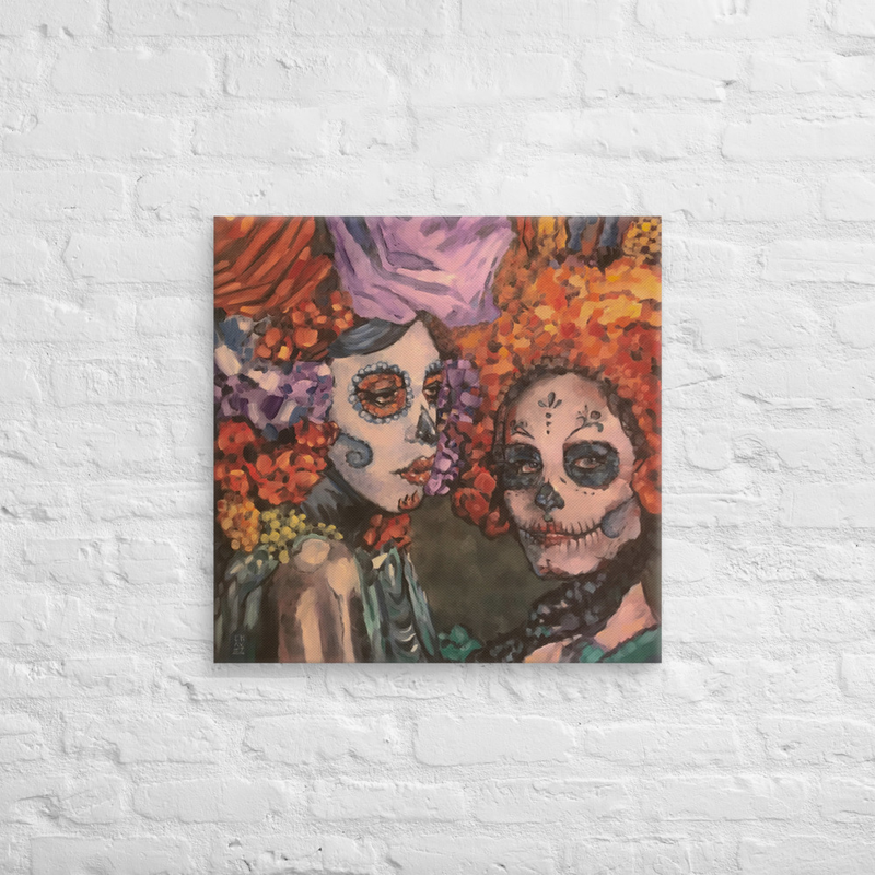 Day of the Dead Print on Canvas 