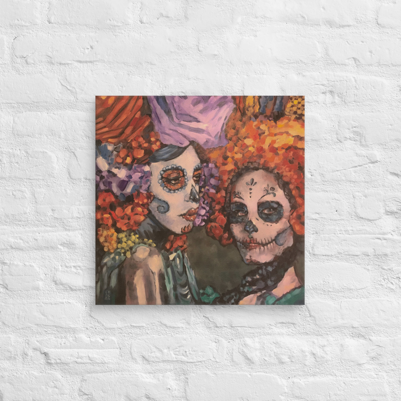 Day of the Dead Print on Canvas