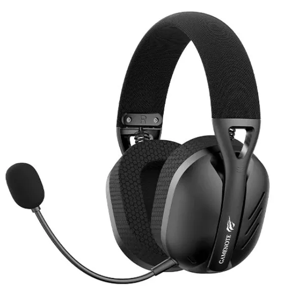 Auriculares gamer con micrófono INALAMBRICOS NEGROS