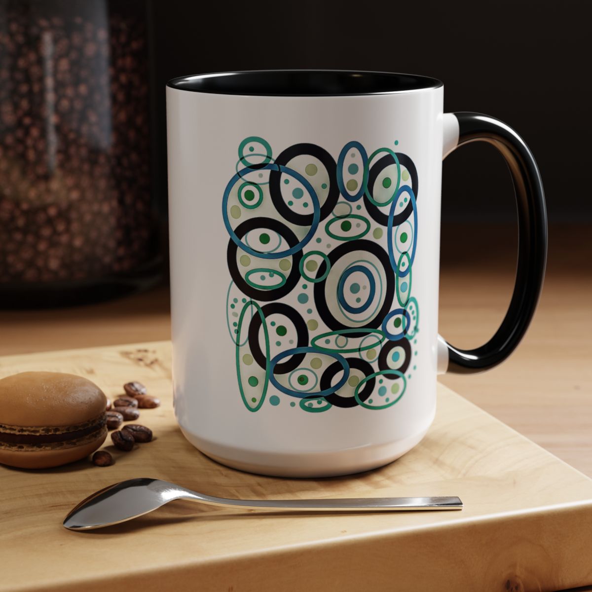 Abstract Artistic Ceramic Mug by KP