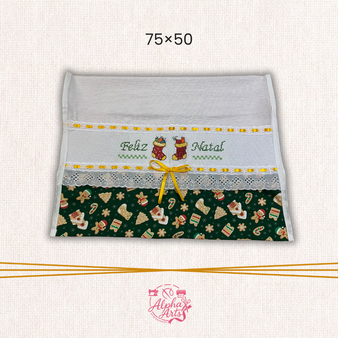 Kit 3 Panos de Prato Decorados de Natal em Oferta