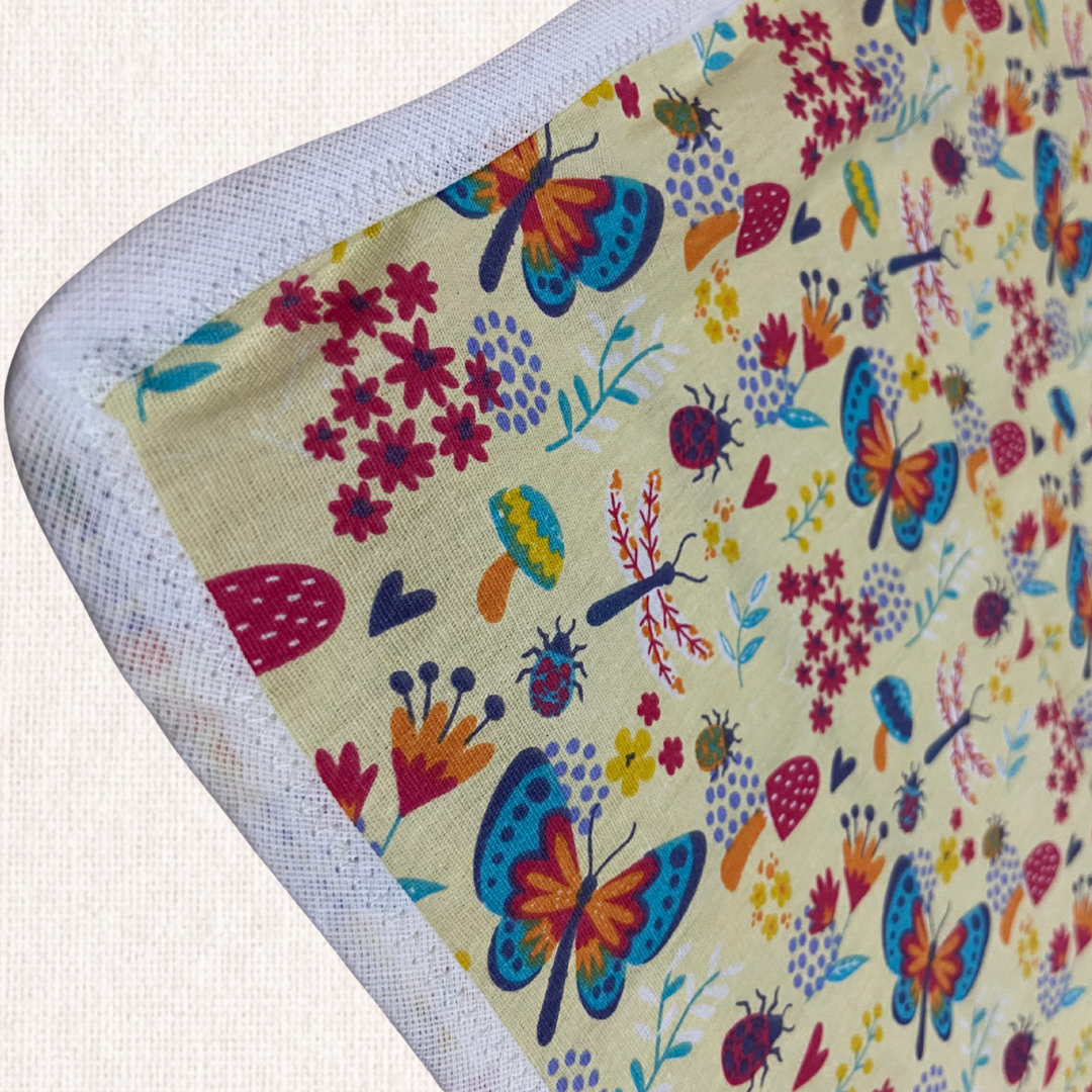 Pano de Cozinha Estampado Grande — Fogão e Mesa | Borboletas Amarelo