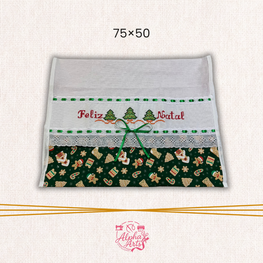 Kit 3 Panos de Prato Decorados de Natal em Oferta