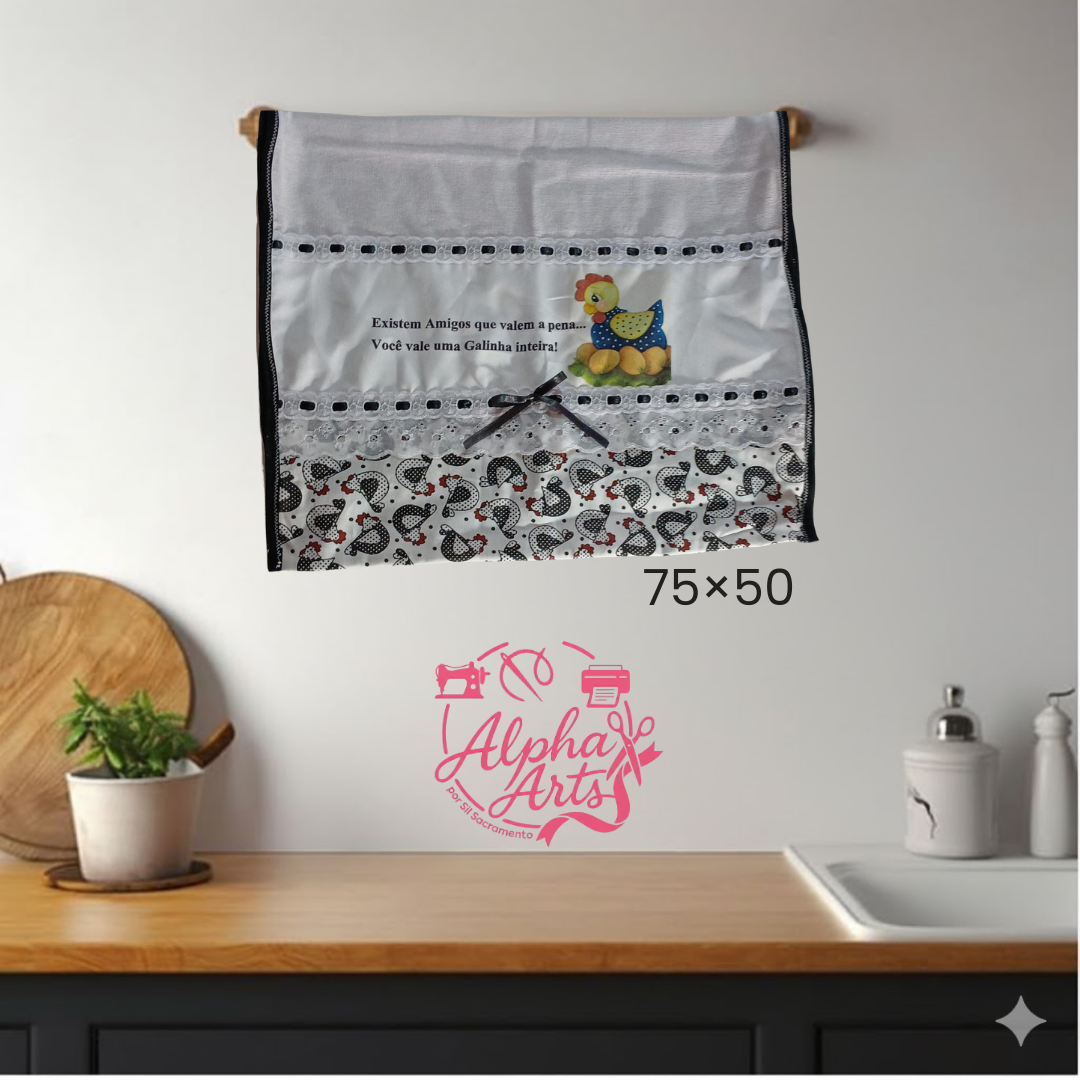 Pano de Prato Personalizado Estampa Digital