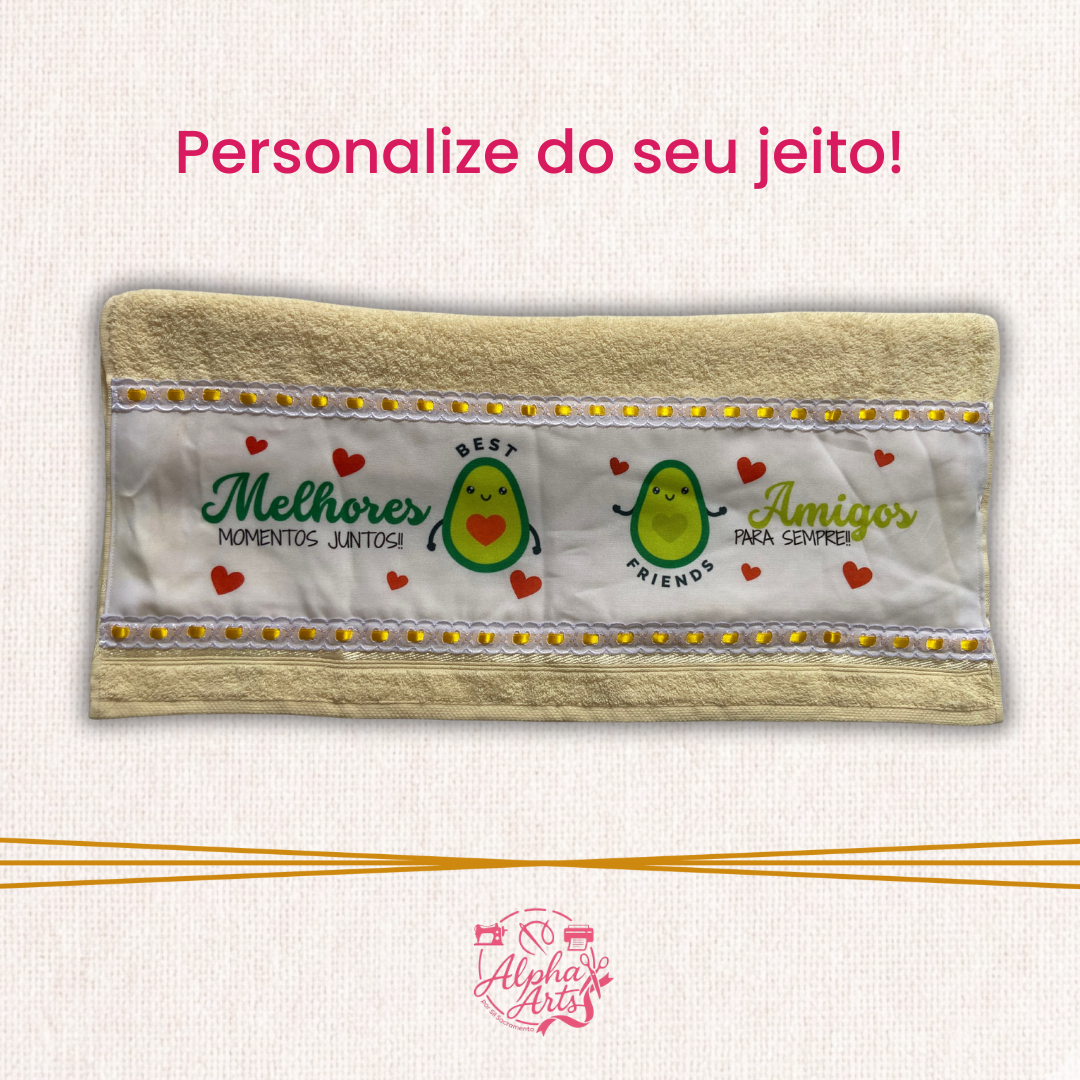 Toalha de Banho Personalizada com Estampa Digital