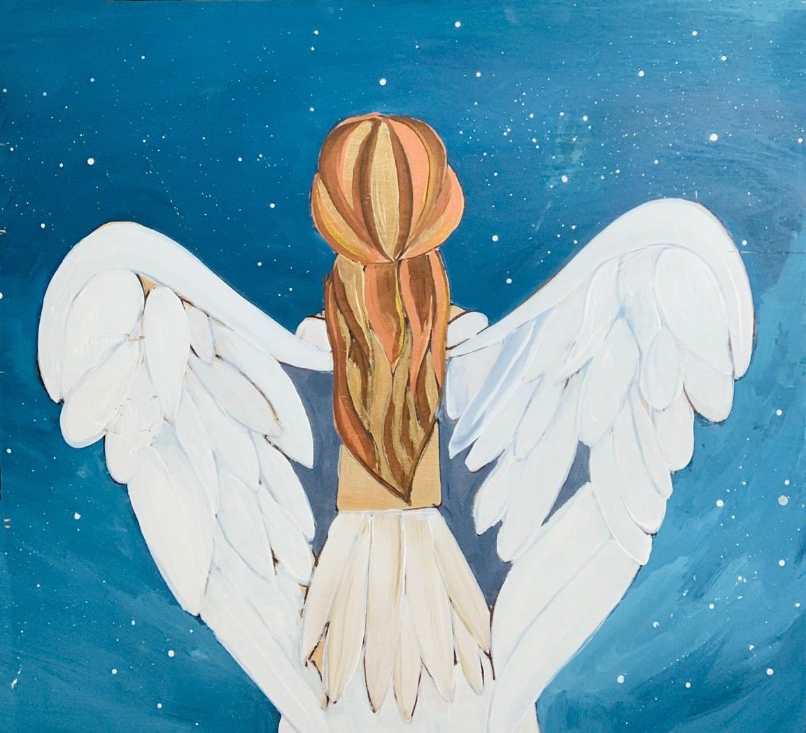 Hand-painted Angel Artwork