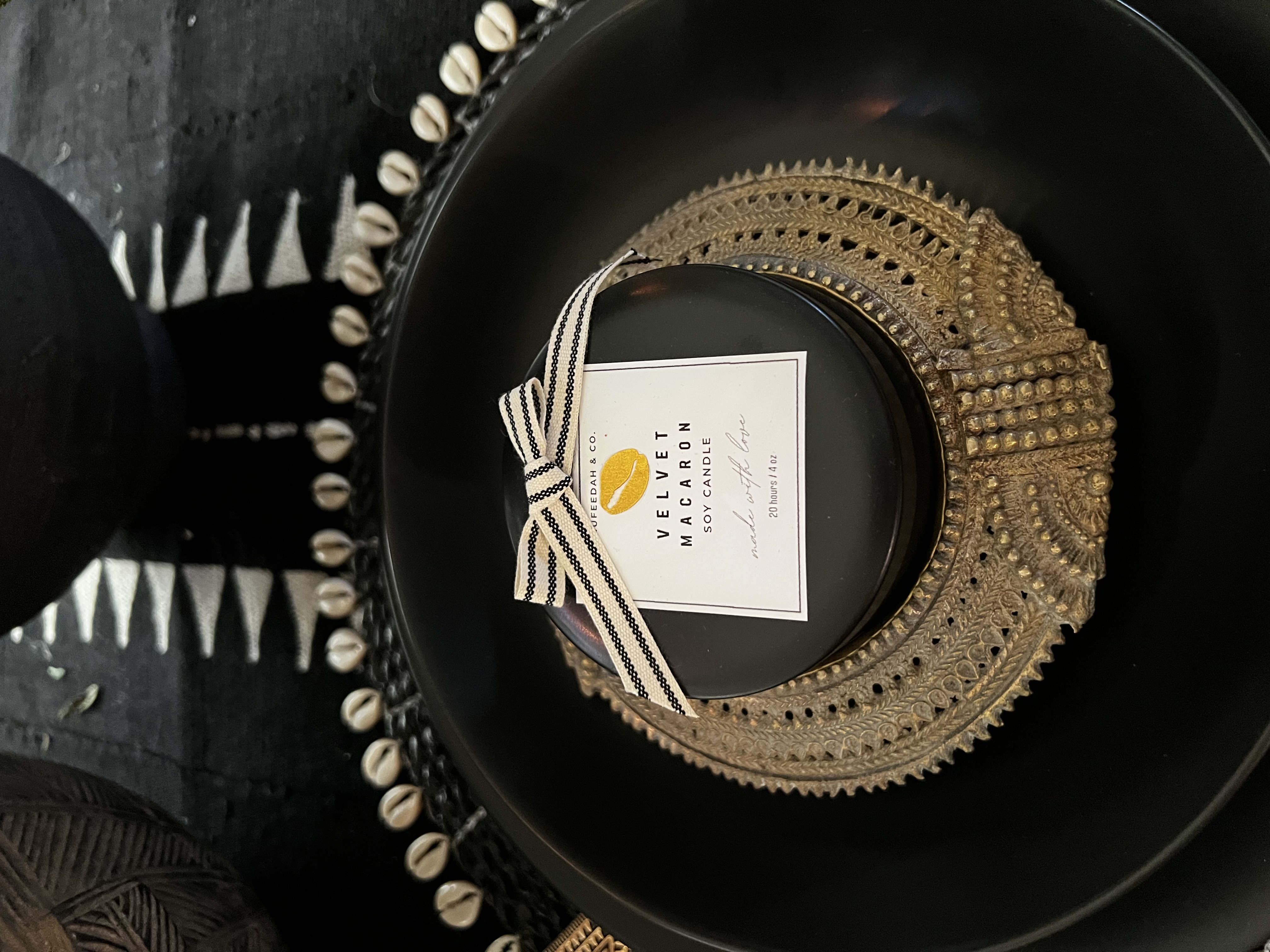 Velvet Macaron Soy Wax Candle 4oz