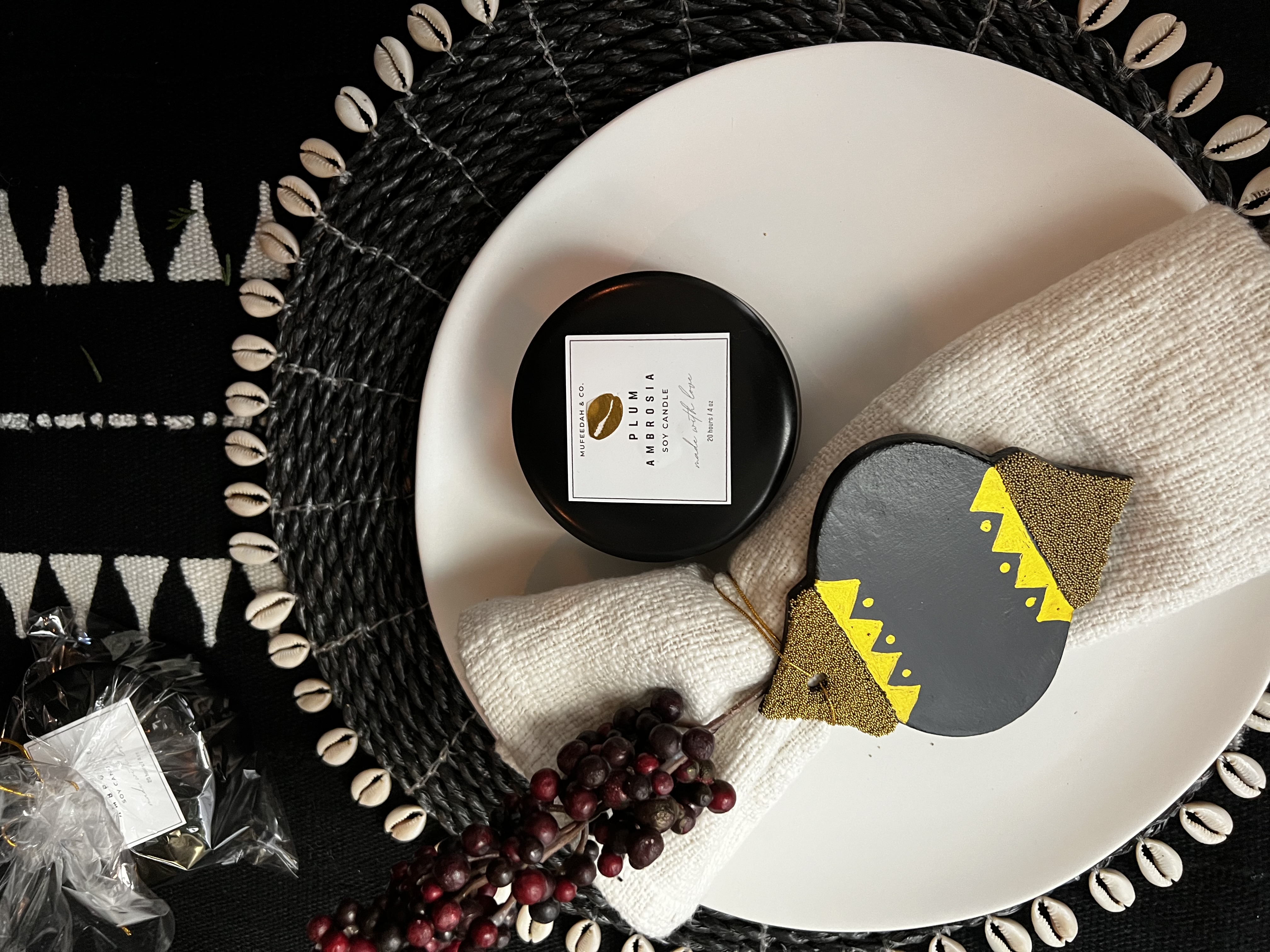 Plum Ambrosia Soy Wax Candle 4oz