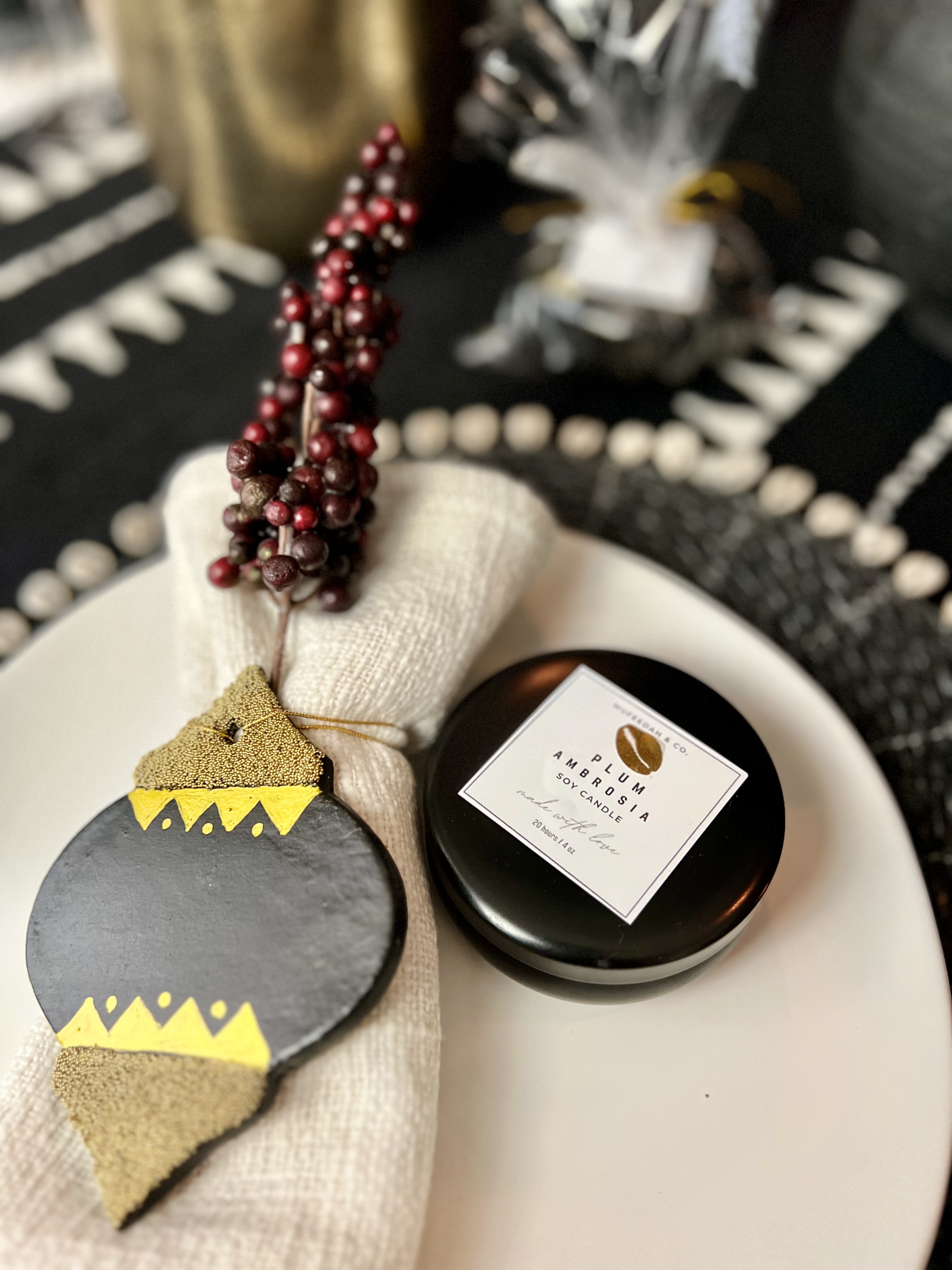 Plum Ambrosia Soy Wax Candle 4oz