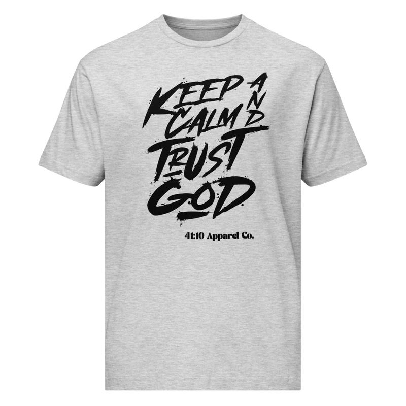 Keep Calm and Trust God Unisex fine jersey tee