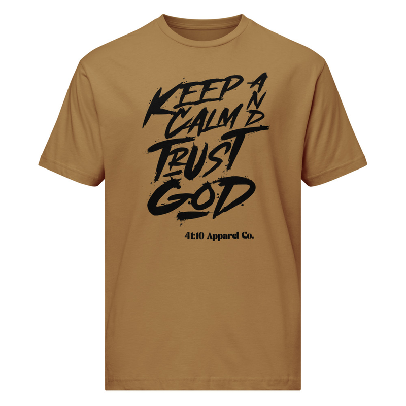 Keep Calm and Trust God Unisex fine jersey tee