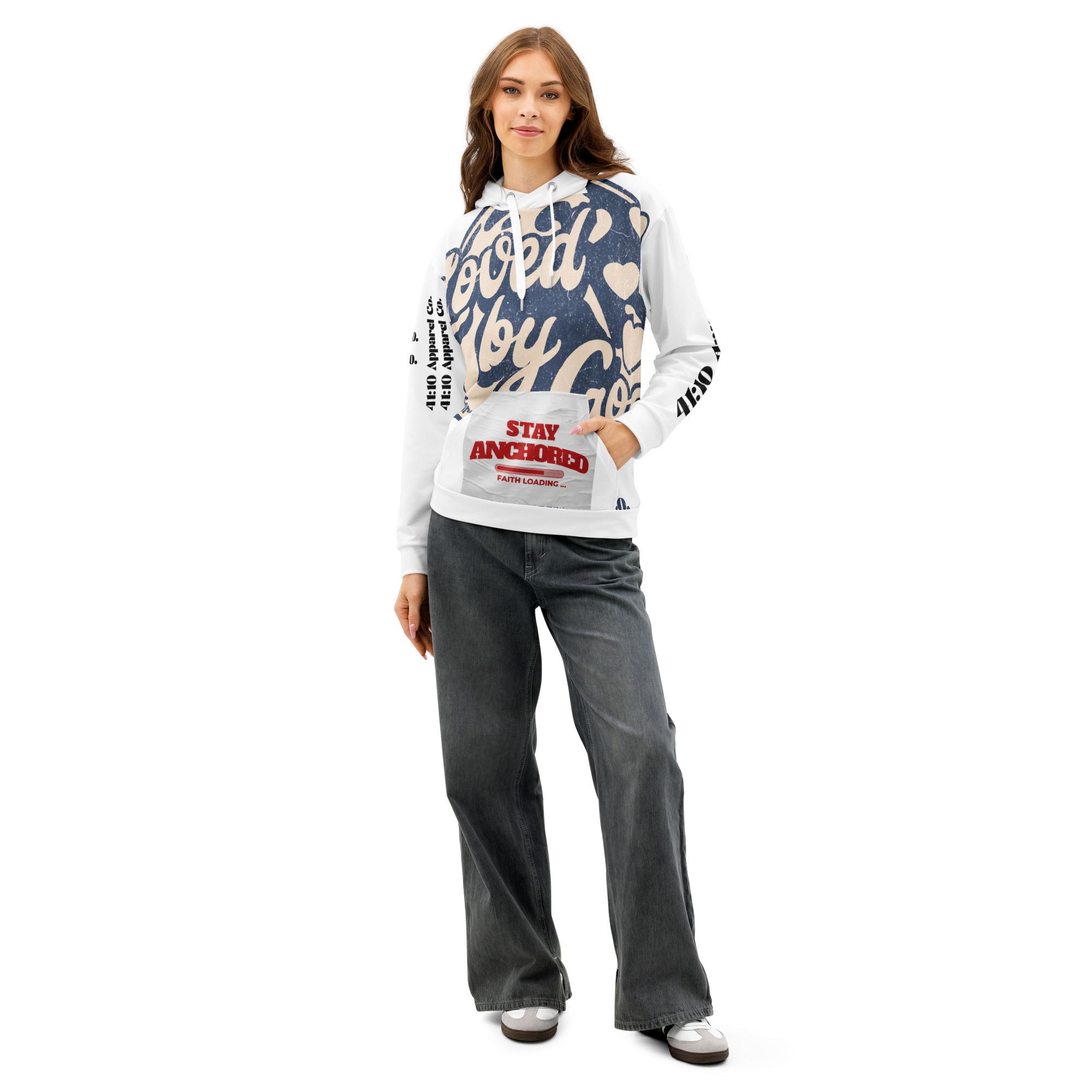 All-Over Print “God Is With Me” Hoodie