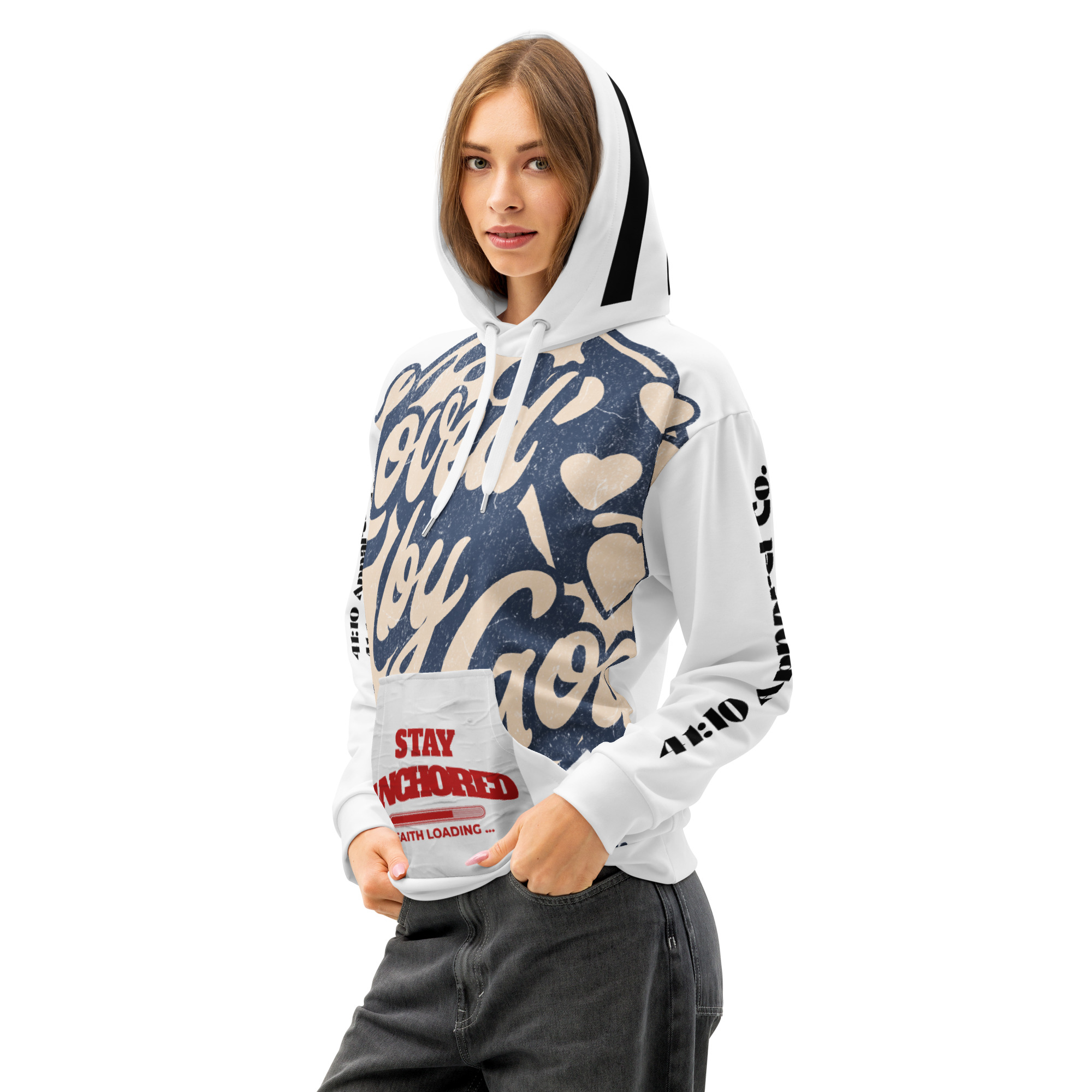 All-Over Print “God Is With Me” Hoodie