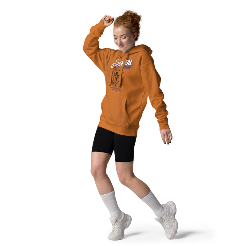 Orange Graphic Hoodie
