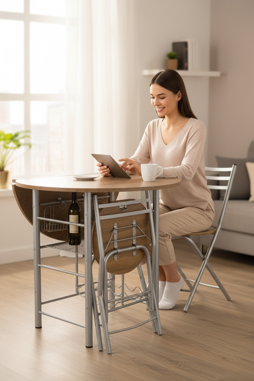 Desayunador Plegable estilo mariposa maple