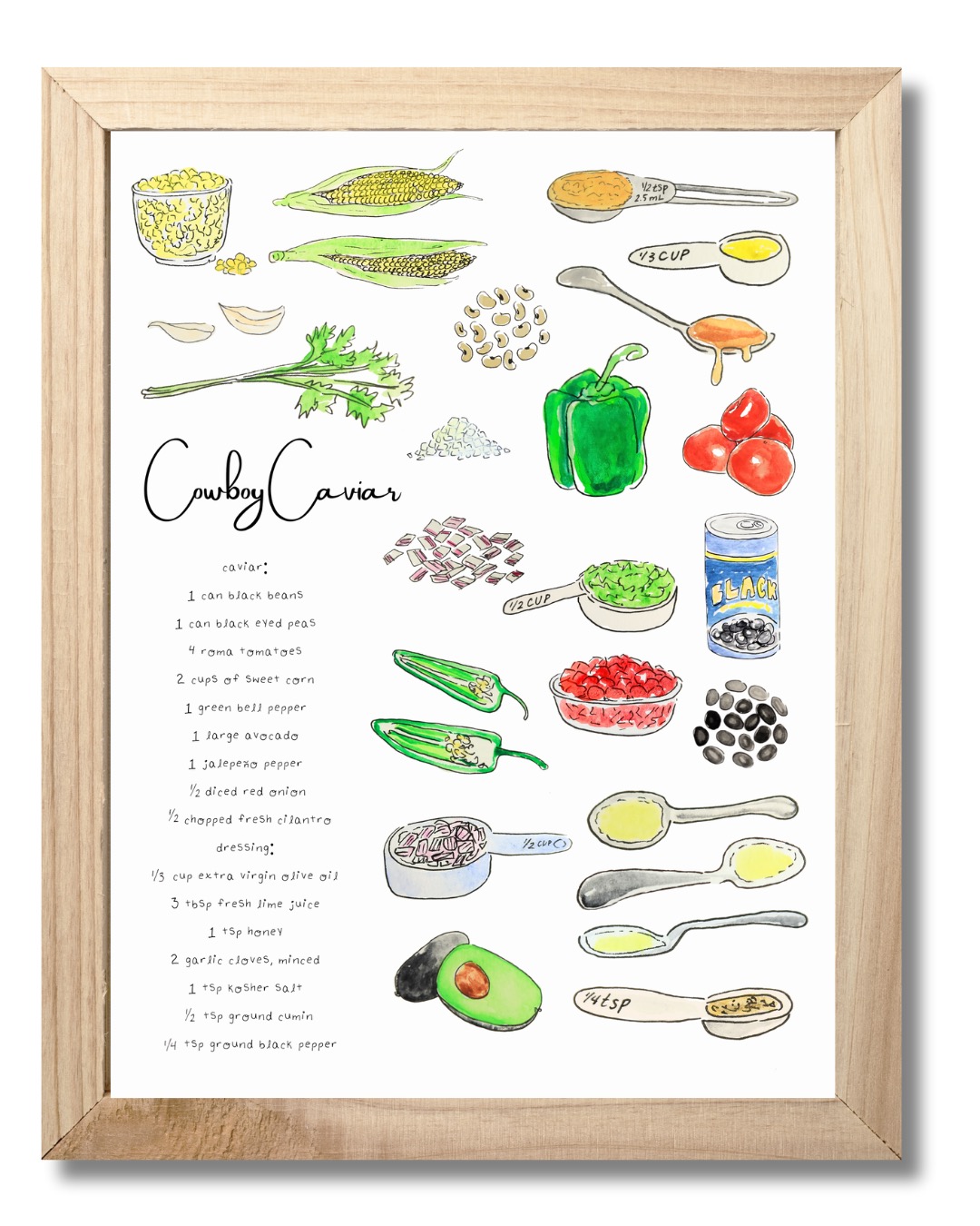Custom Family Recipe Print